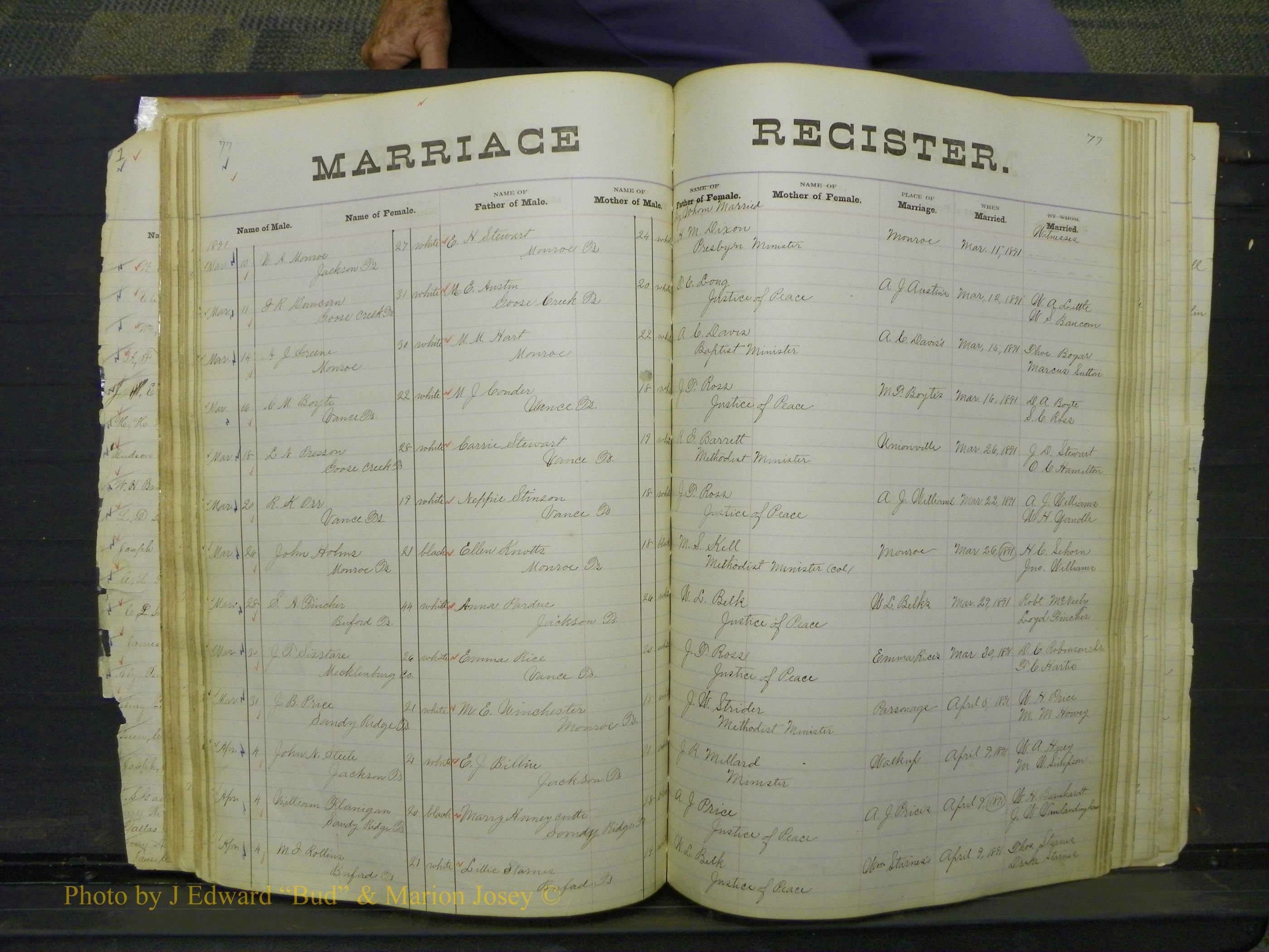 Union Co, NC Marriage Book 4, A-Z, 1870-1894 (82).JPG