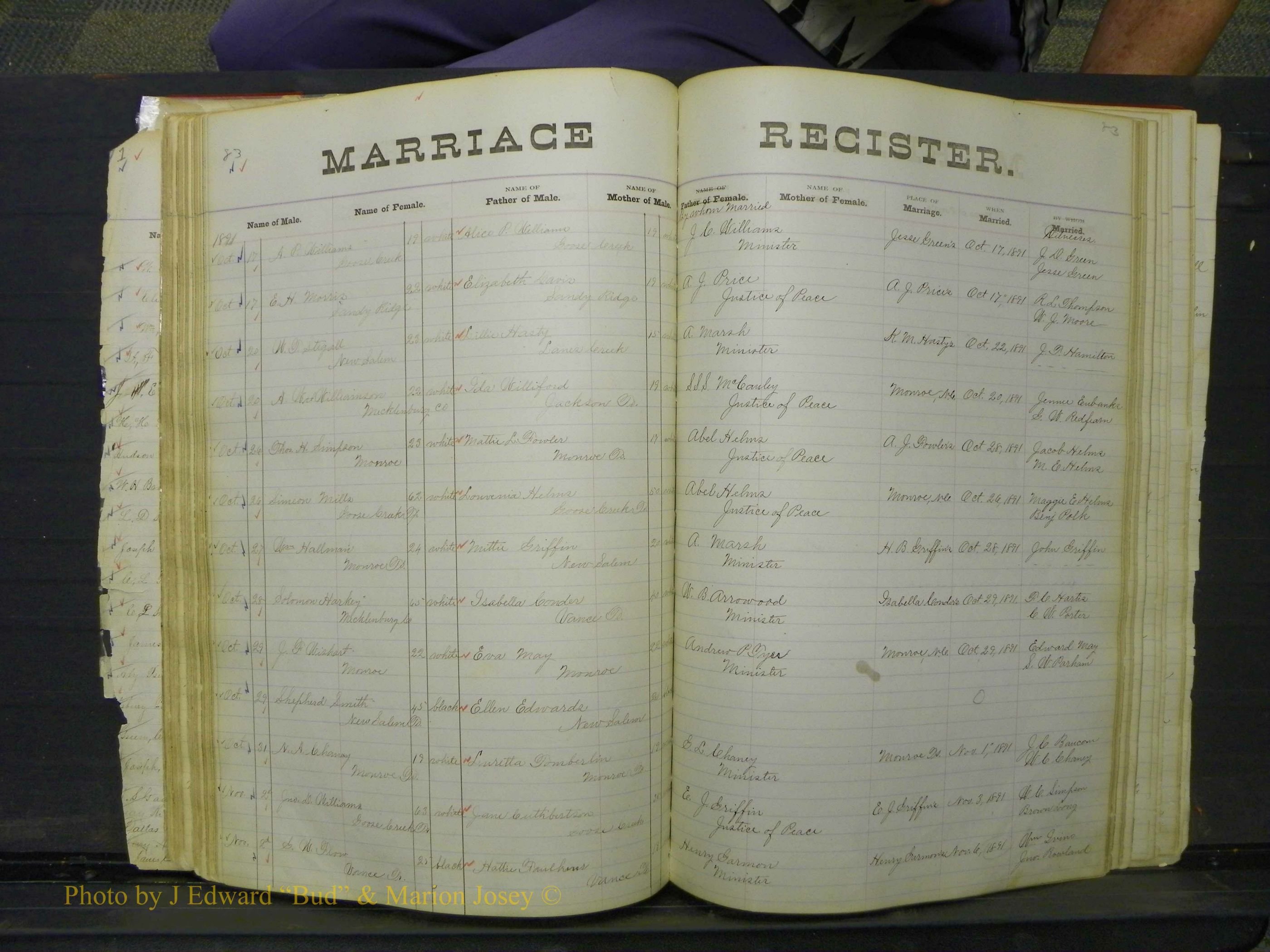 Union Co, NC Marriage Book 4, A-Z, 1870-1894 (88).JPG