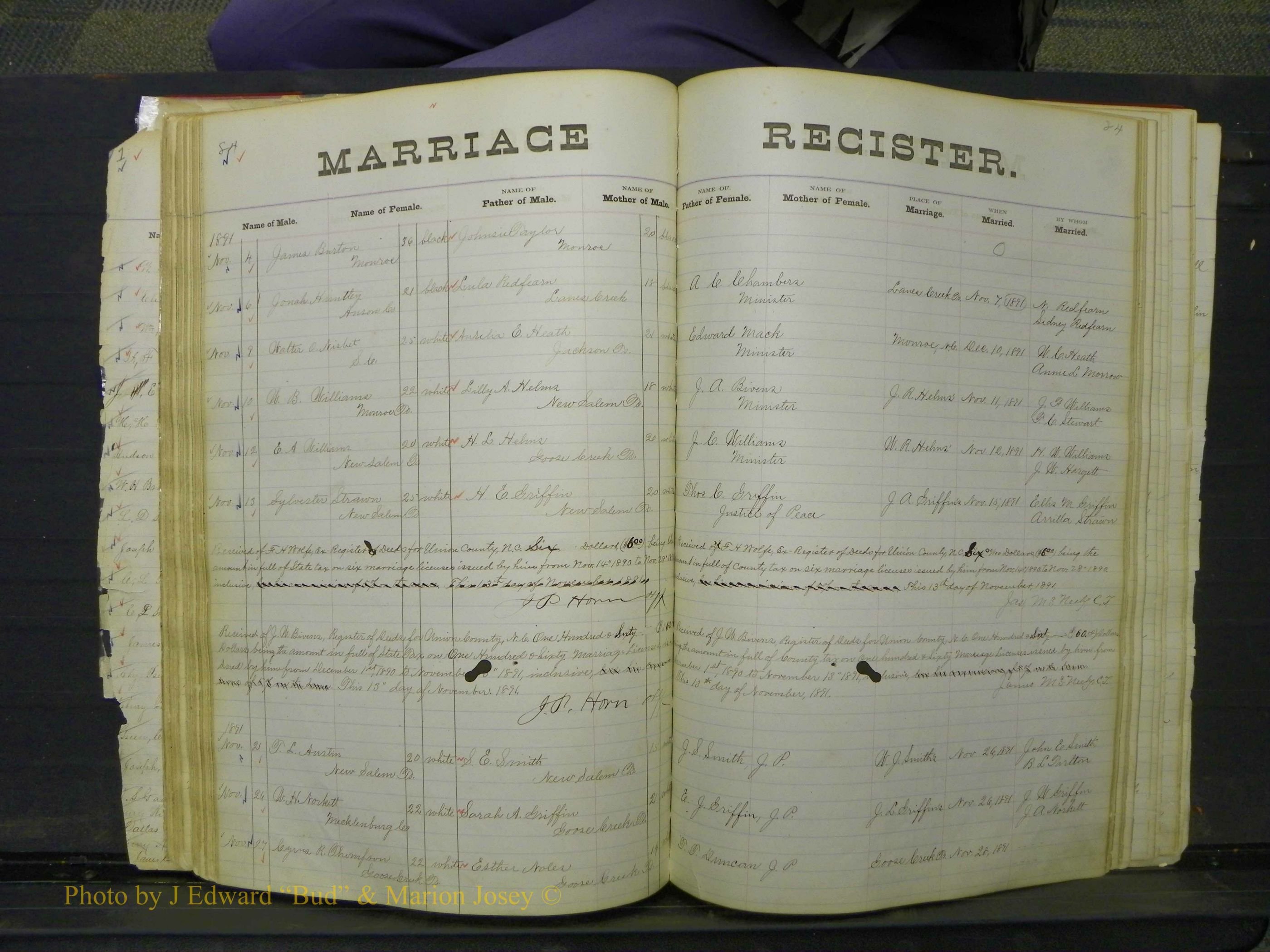 Union Co, NC Marriage Book 4, A-Z, 1870-1894 (89).JPG