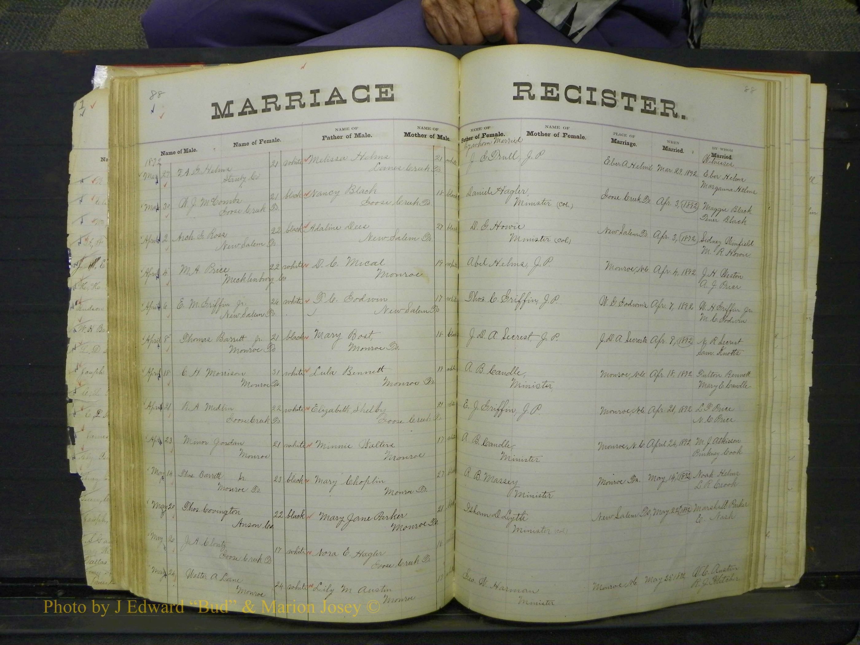 Union Co, NC Marriage Book 4, A-Z, 1870-1894 (93).JPG