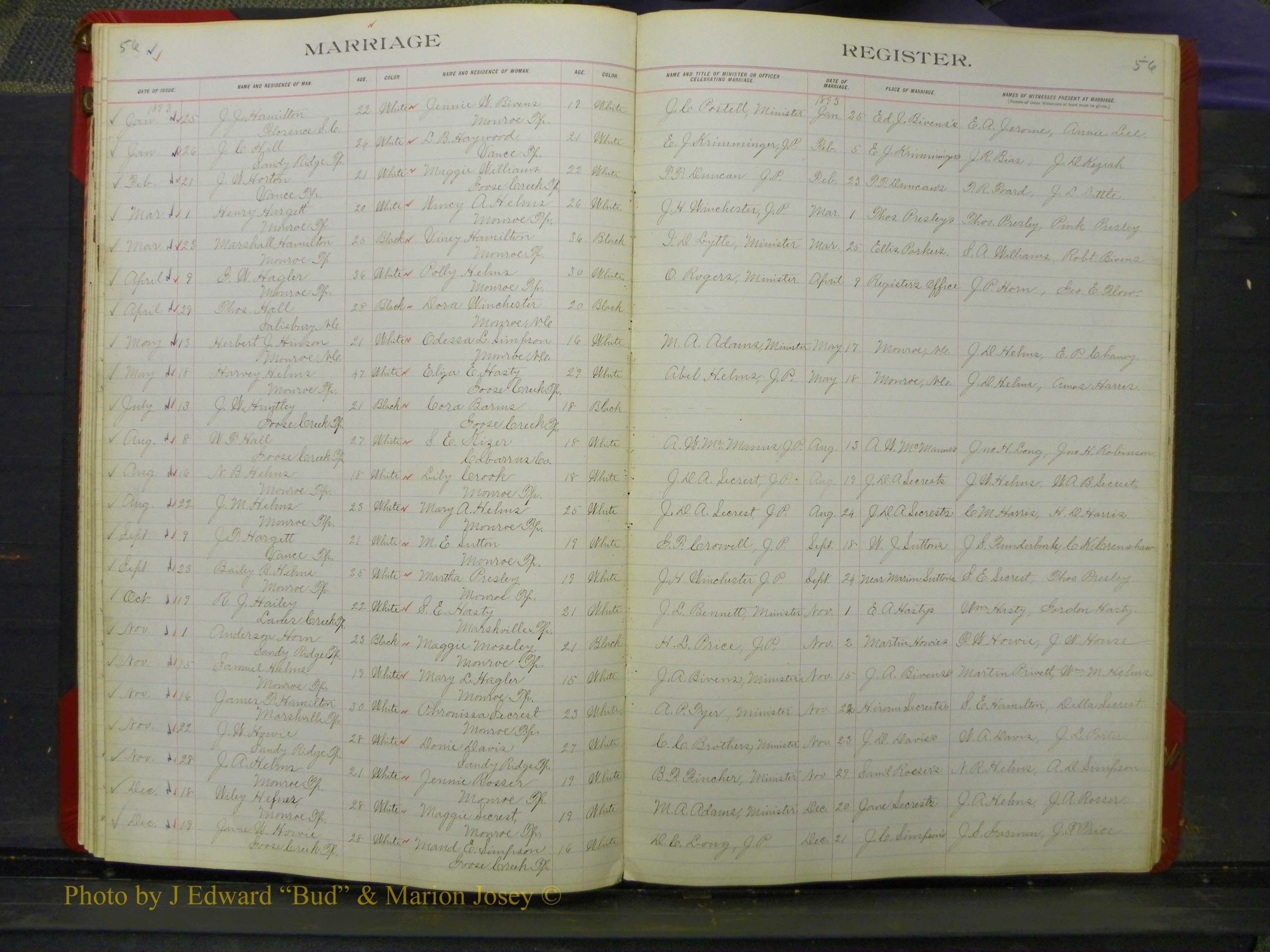 Union Co, NC Marriage Book 5, A-Z, 1890-1898 (23).JPG