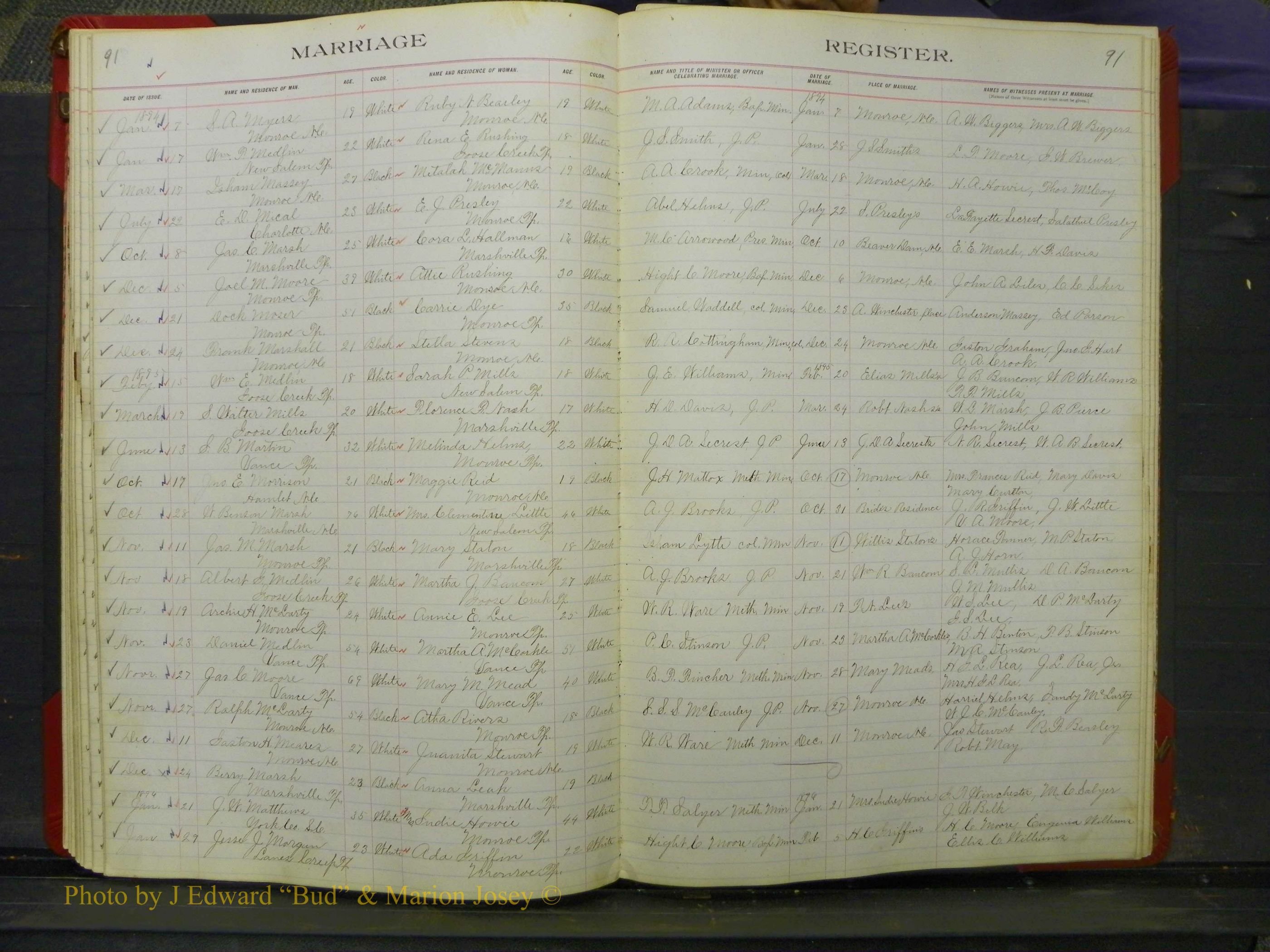 Union Co, NC Marriage Book 5, A-Z, 1890-1898 (36).JPG