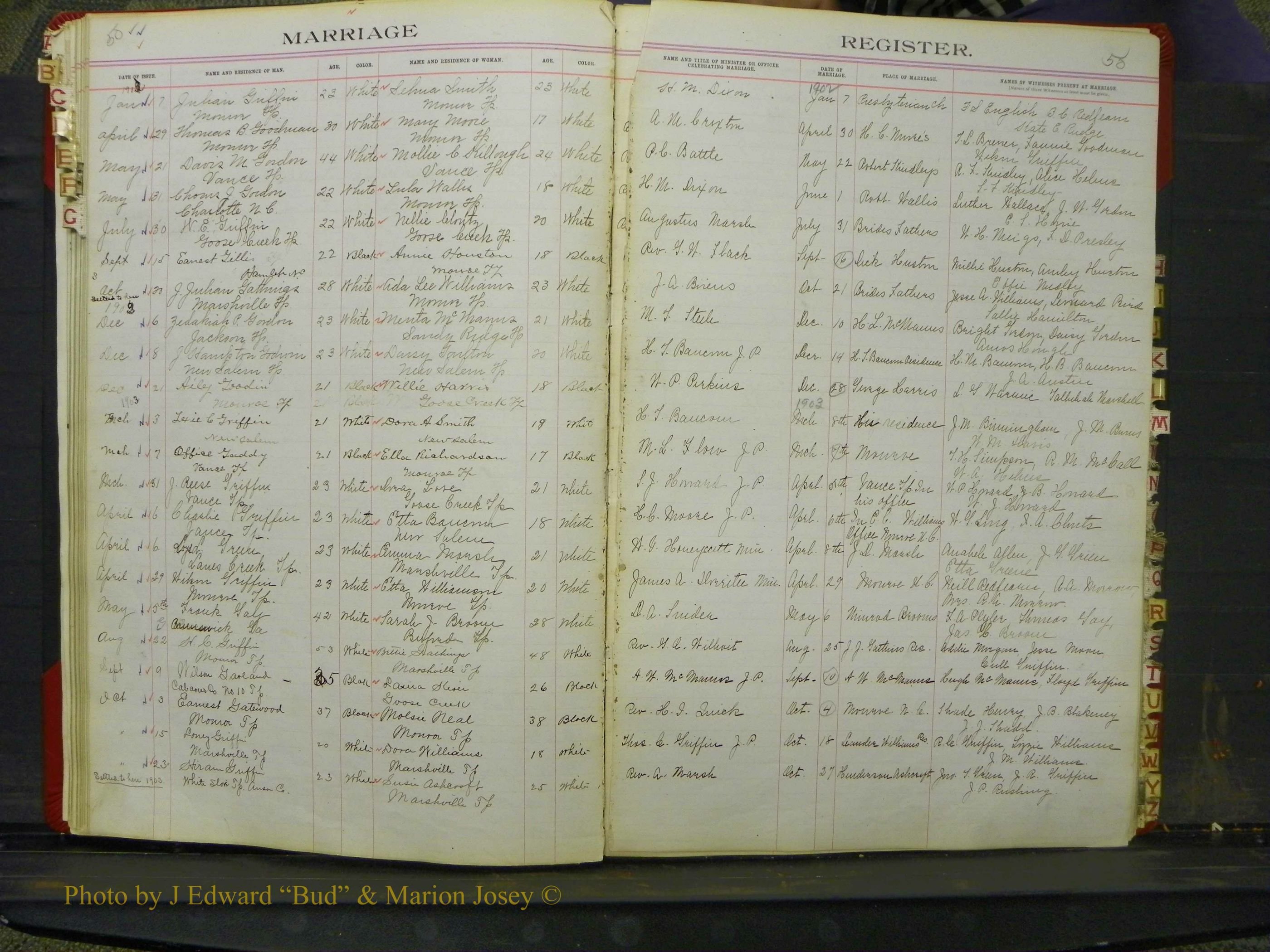 Union Co, NC Marriage Book 6, A-Z, 1898-1902 (24).JPG