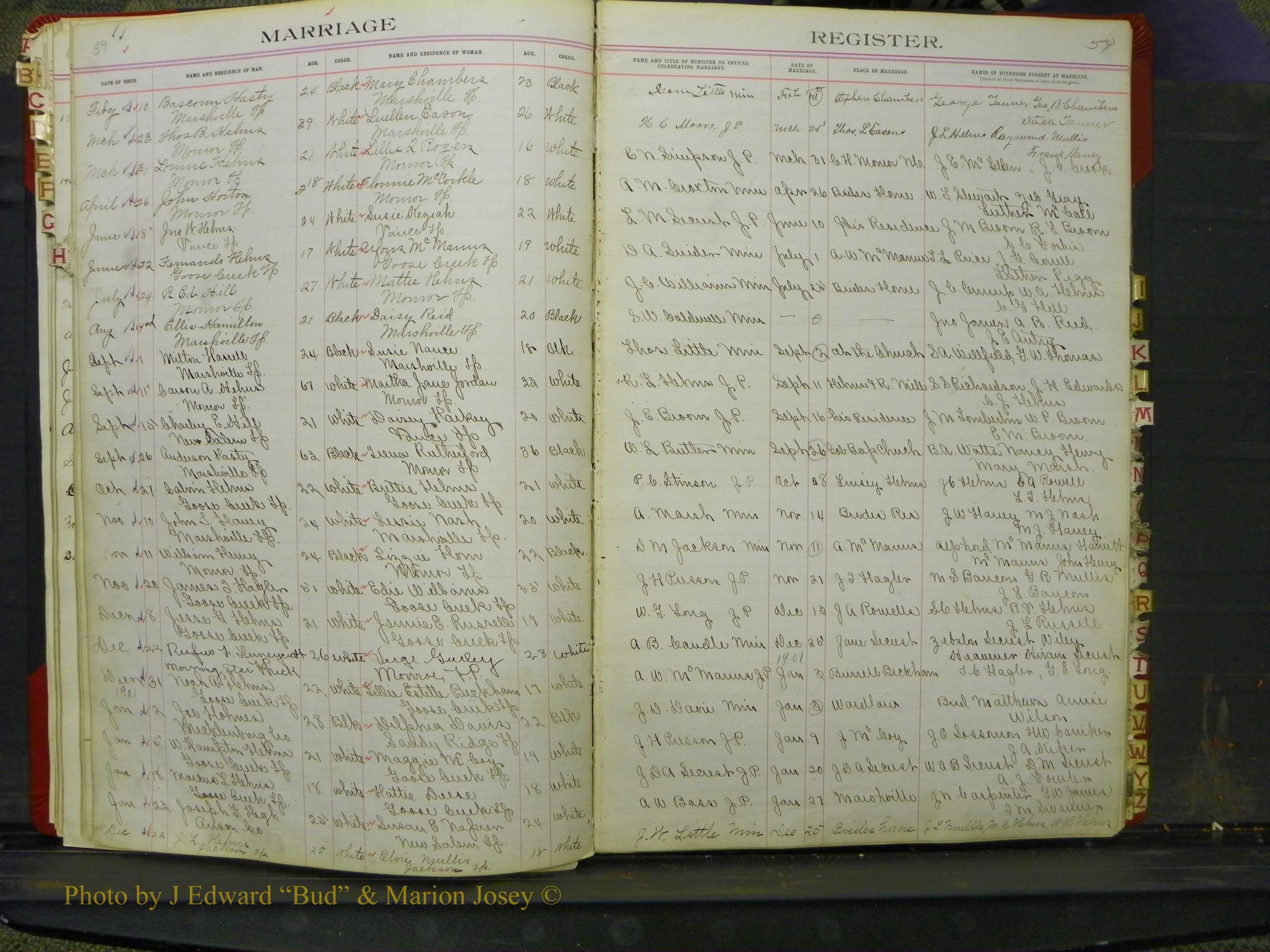 Union Co, NC Marriage Book 6, A-Z, 1898-1902 (28).JPG