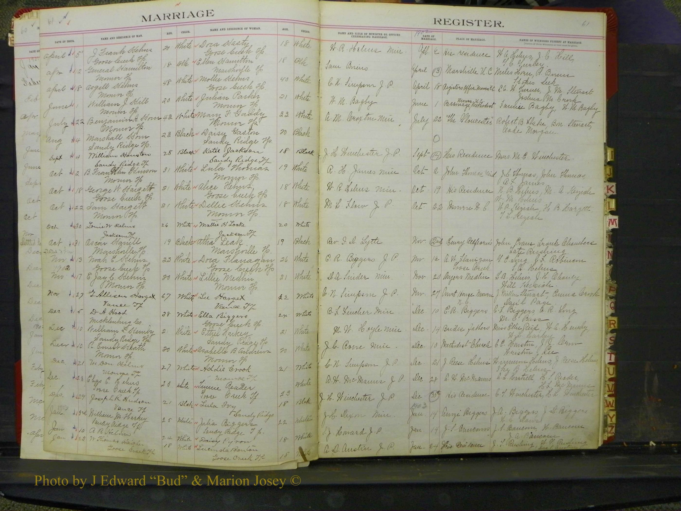 Union Co, NC Marriage Book 6, A-Z, 1898-1902 (30).JPG