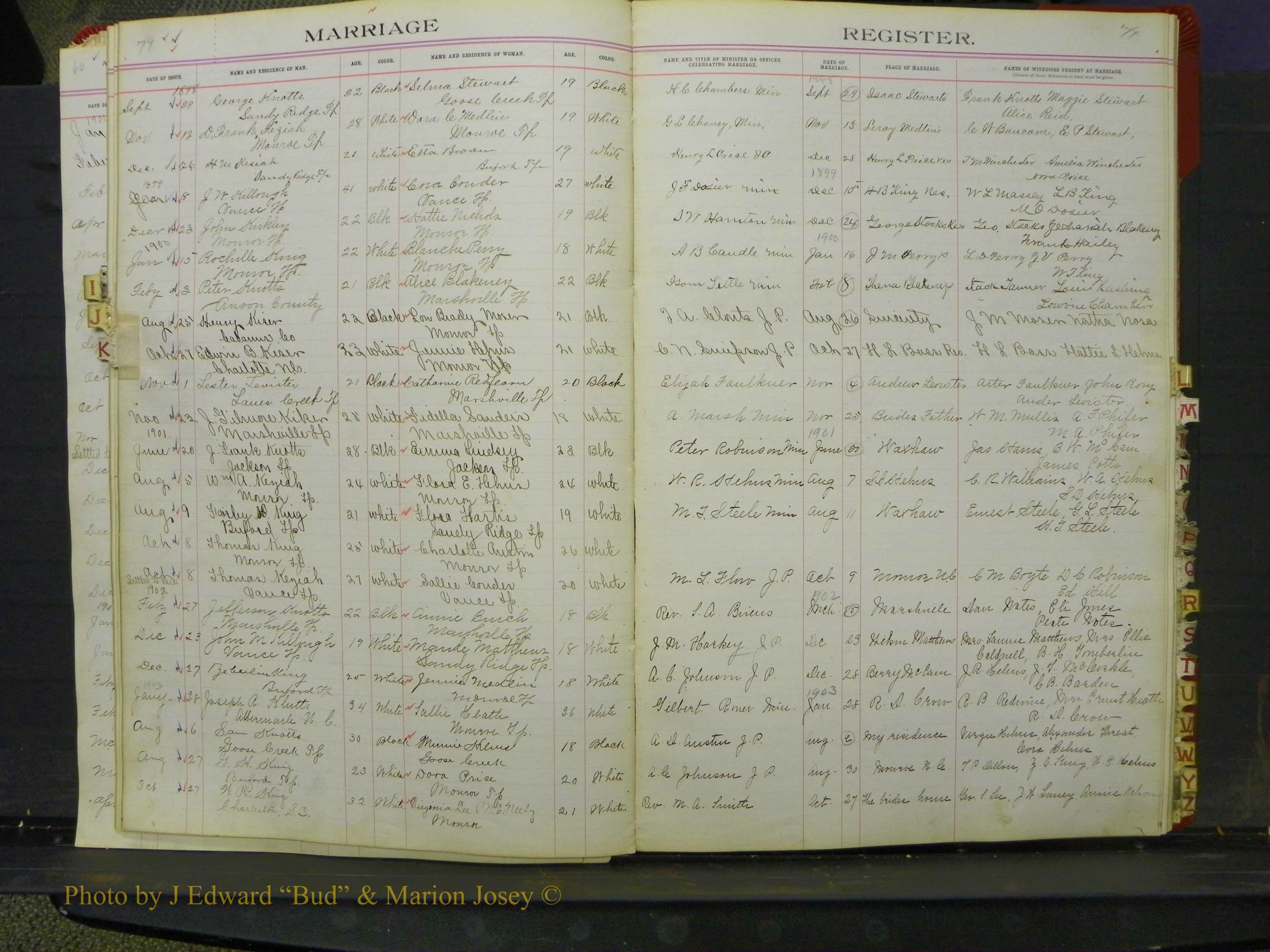 Union Co, NC Marriage Book 6, A-Z, 1898-1902 (35).JPG