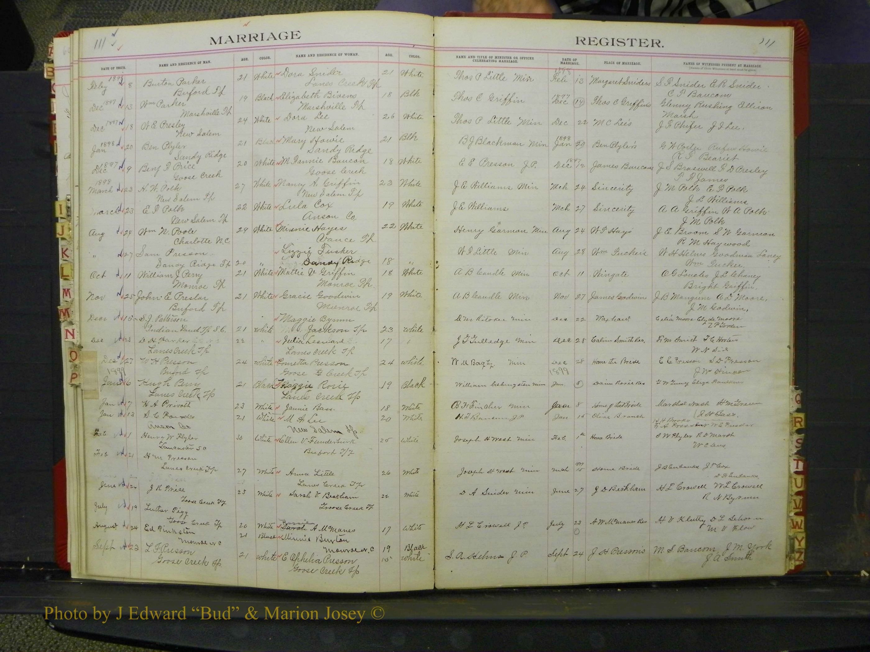 Union Co, NC Marriage Book 6, A-Z, 1898-1902 (48).JPG