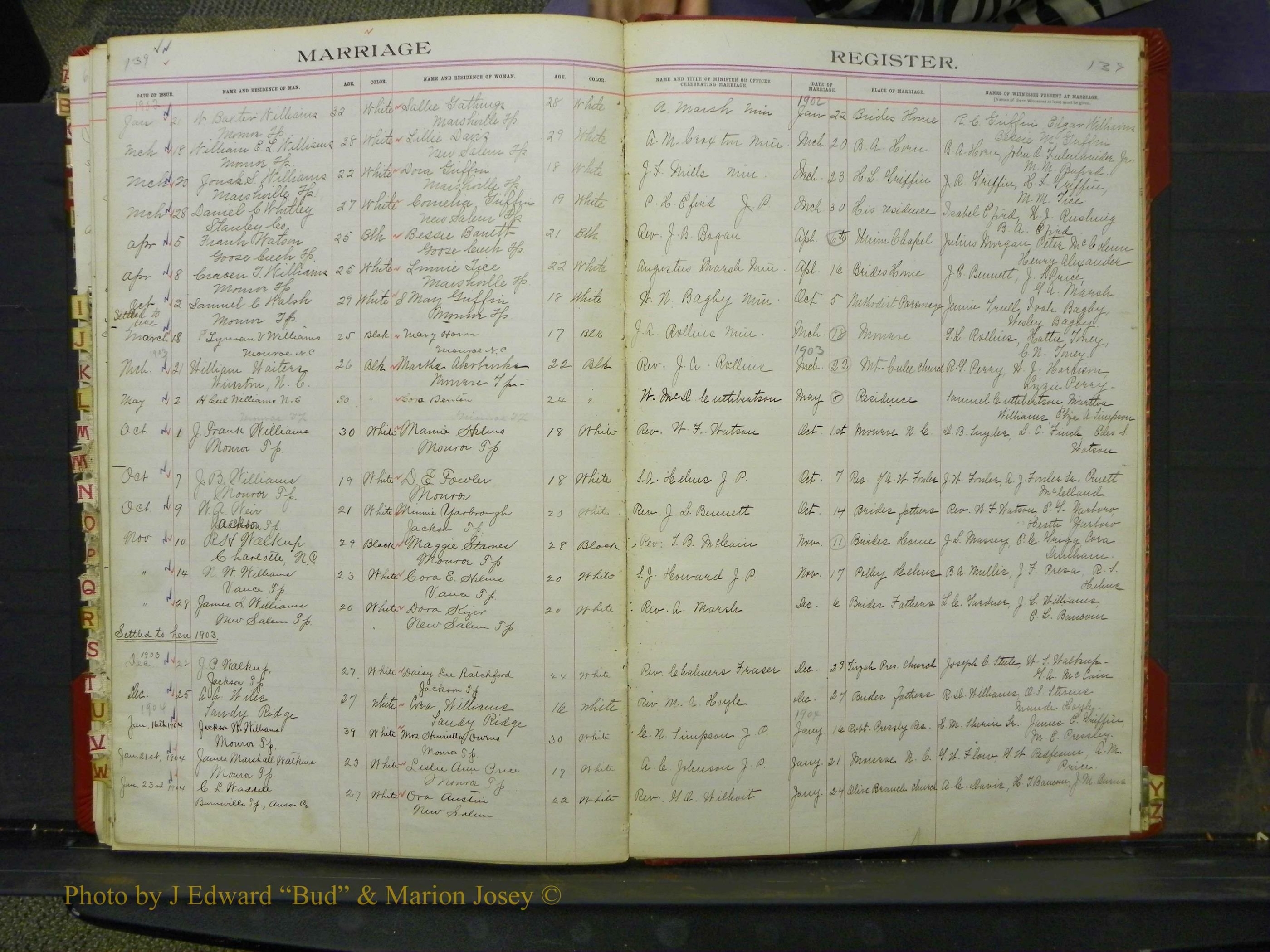 Union Co, NC Marriage Book 6, A-Z, 1898-1902 (63).JPG