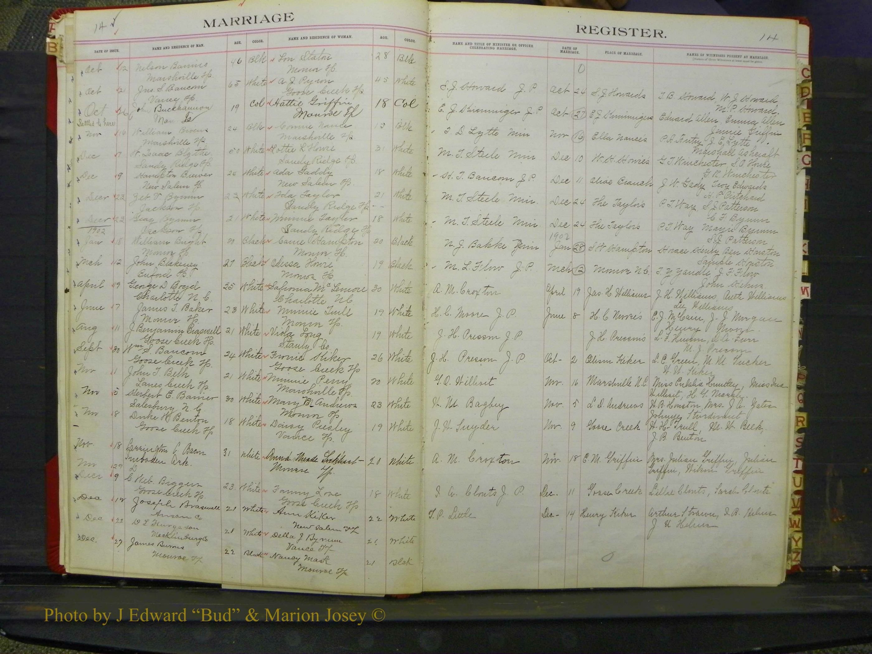 Union Co, NC Marriage Book 6, A-Z, 1898-1902 (7).JPG