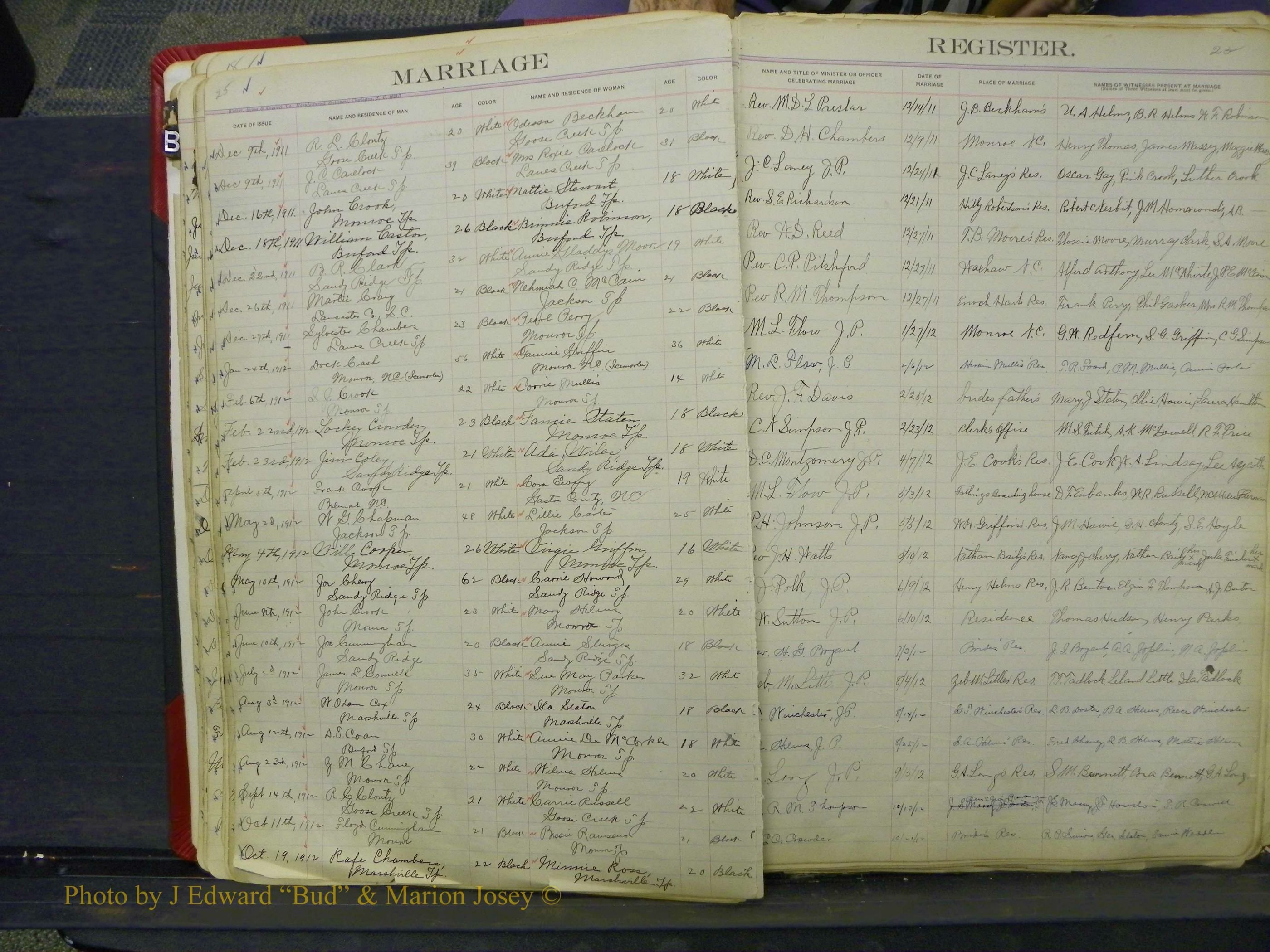 Union Co, NC Marriage Book 7, A-Z, 1903-1913 (19).JPG