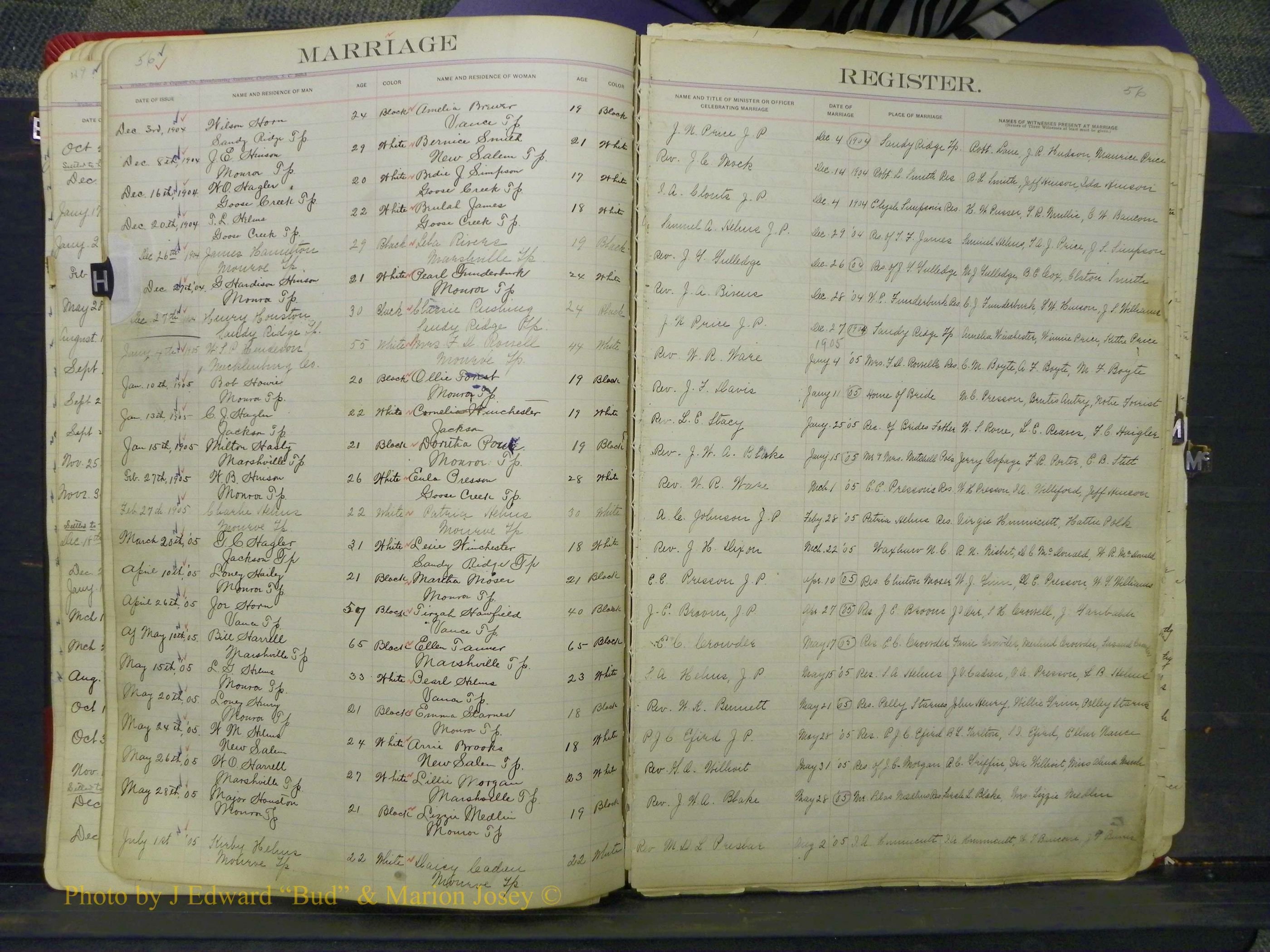 Union Co, NC Marriage Book 7, A-Z, 1903-1913 (37).JPG