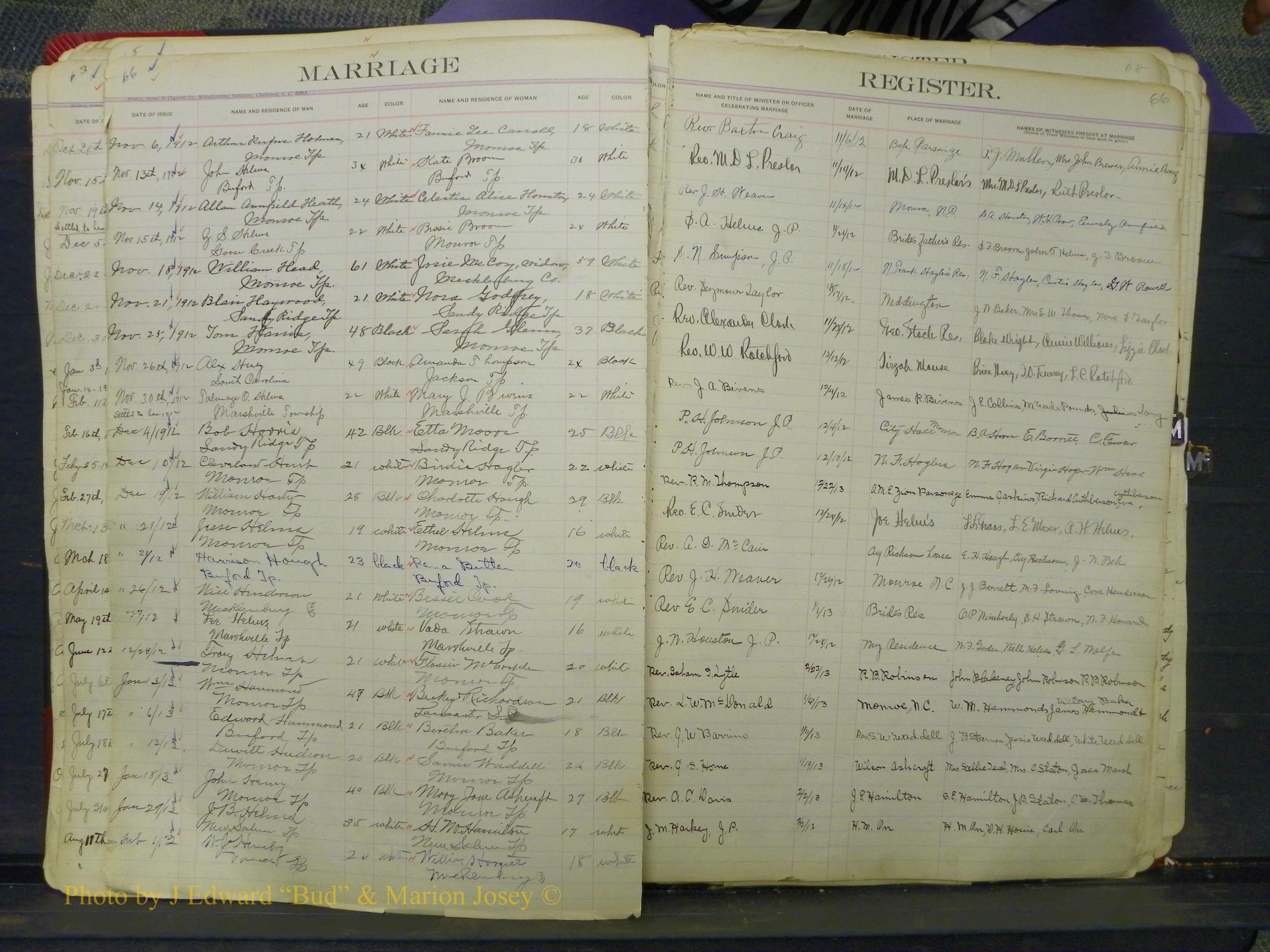 Union Co, NC Marriage Book 7, A-Z, 1903-1913 (47).JPG