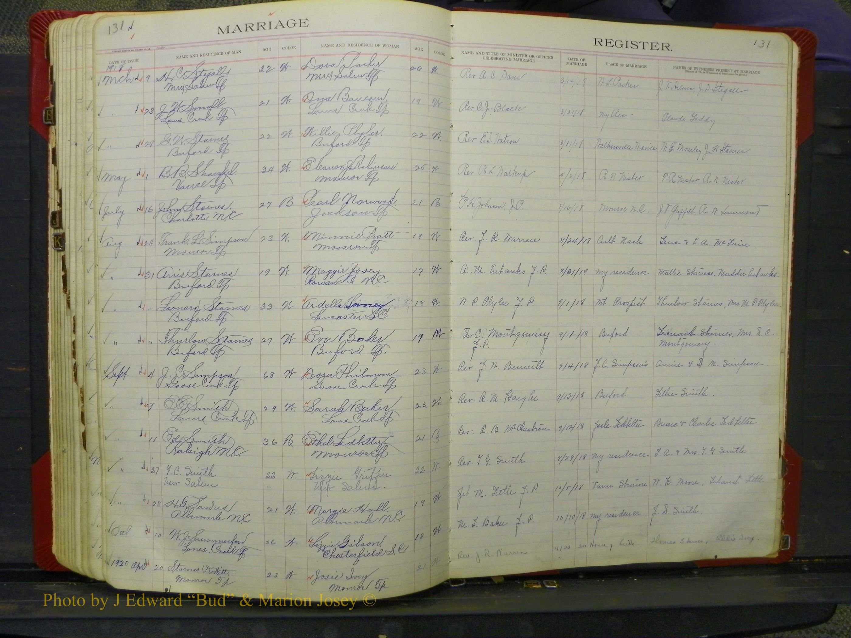 Union Co, NC Marriage Book 8, A-Z, 1914-1920 (119).JPG