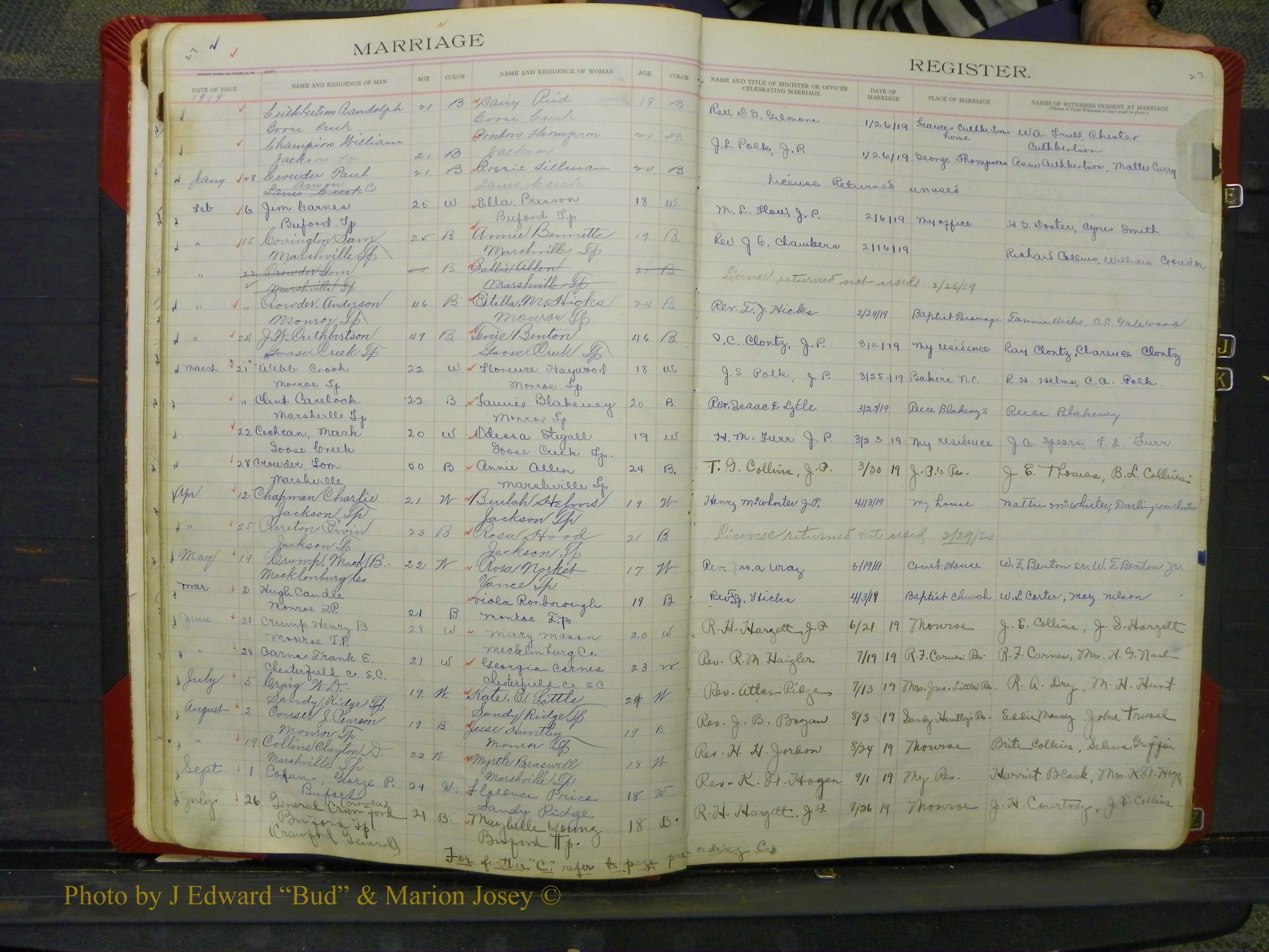 Union Co, NC Marriage Book 8, A-Z, 1914-1920 (27).JPG