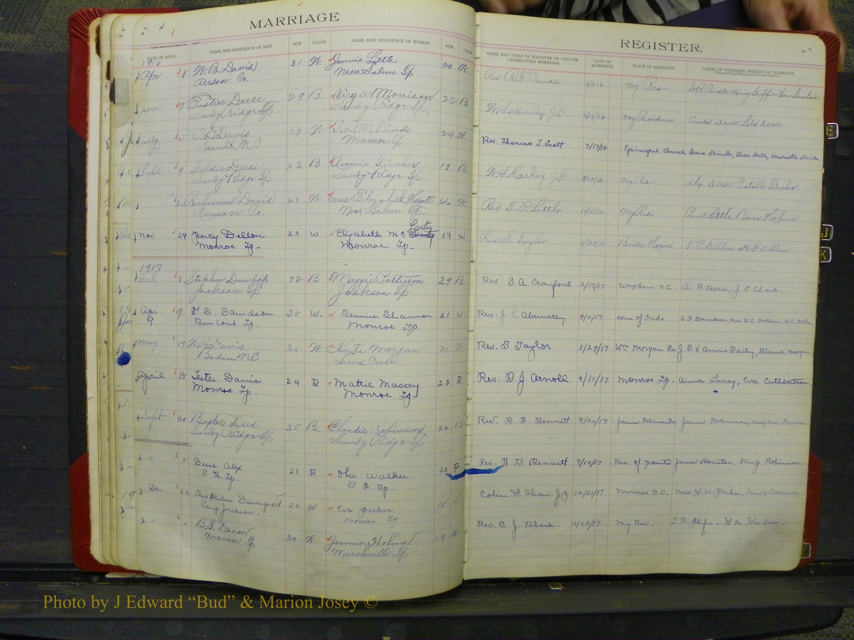 Union Co, NC Marriage Book 8, A-Z, 1914-1920 (29).JPG