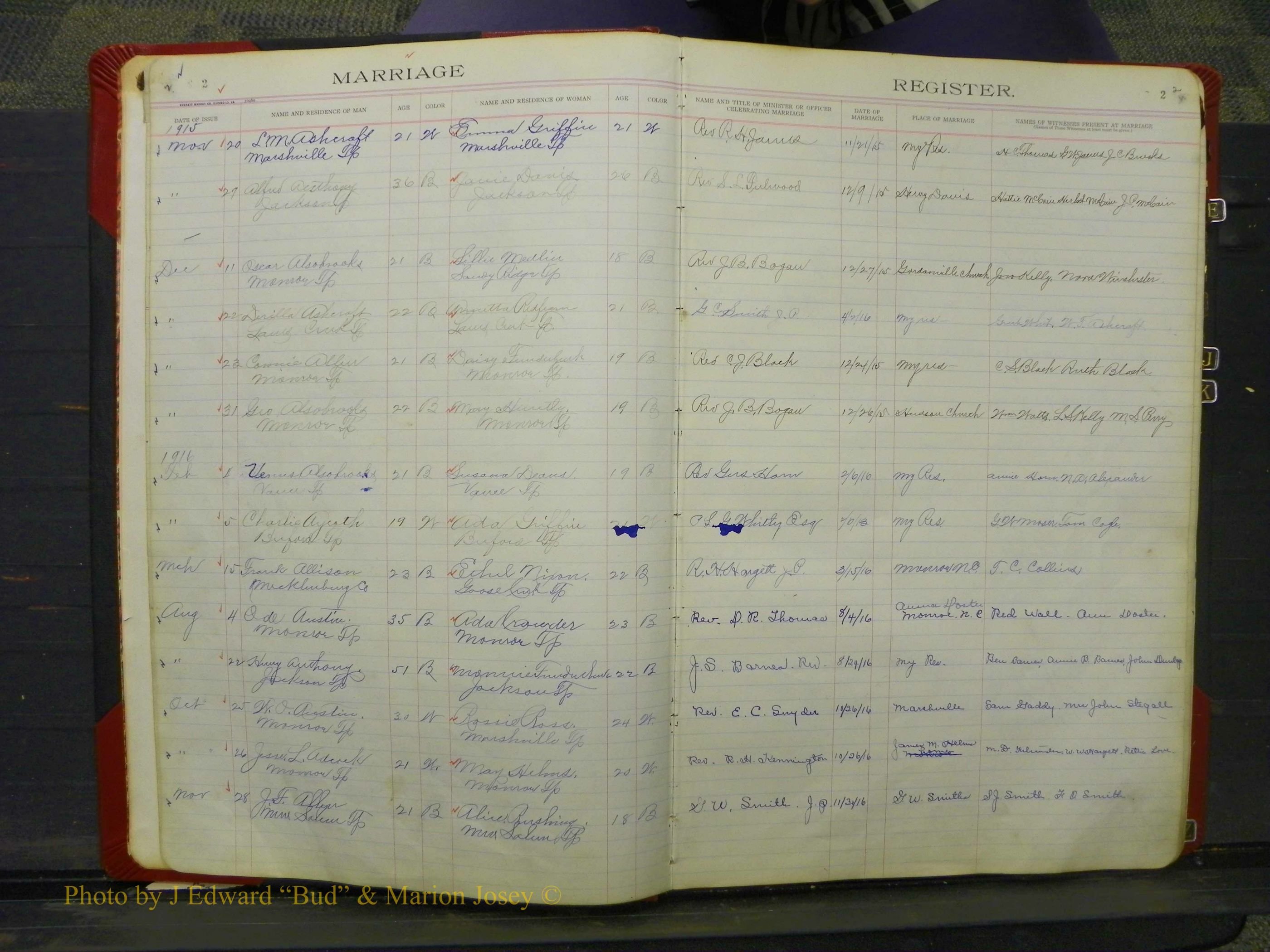 Union Co, NC Marriage Book 8, A-Z, 1914-1920 (3).JPG