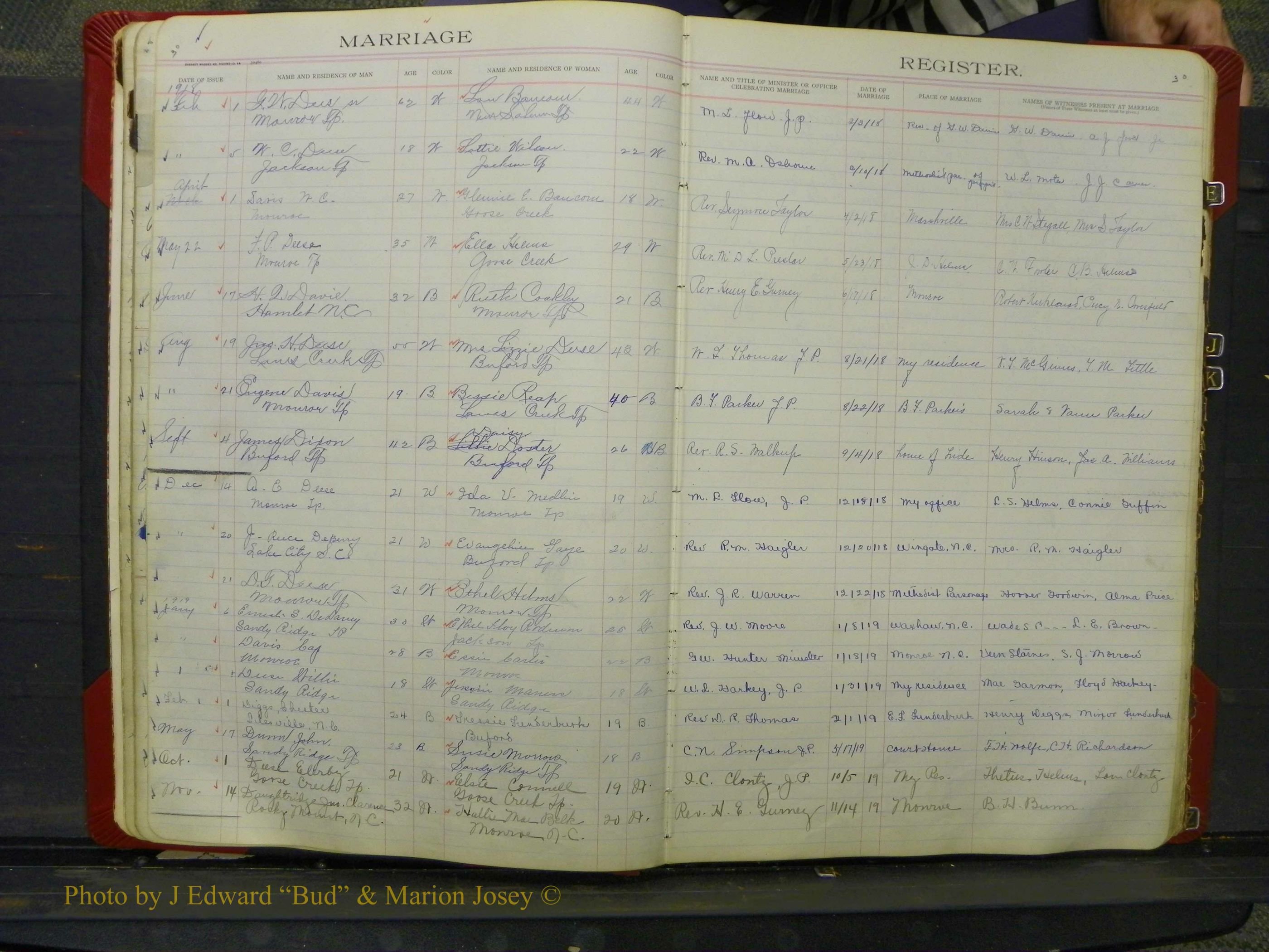 Union Co, NC Marriage Book 8, A-Z, 1914-1920 (30).JPG