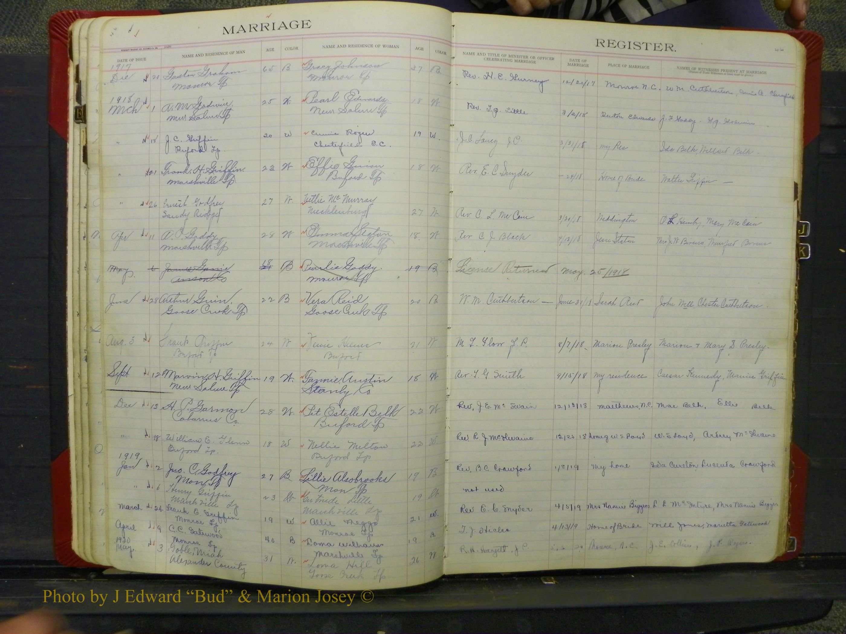 Union Co, NC Marriage Book 8, A-Z, 1914-1920 (46).JPG