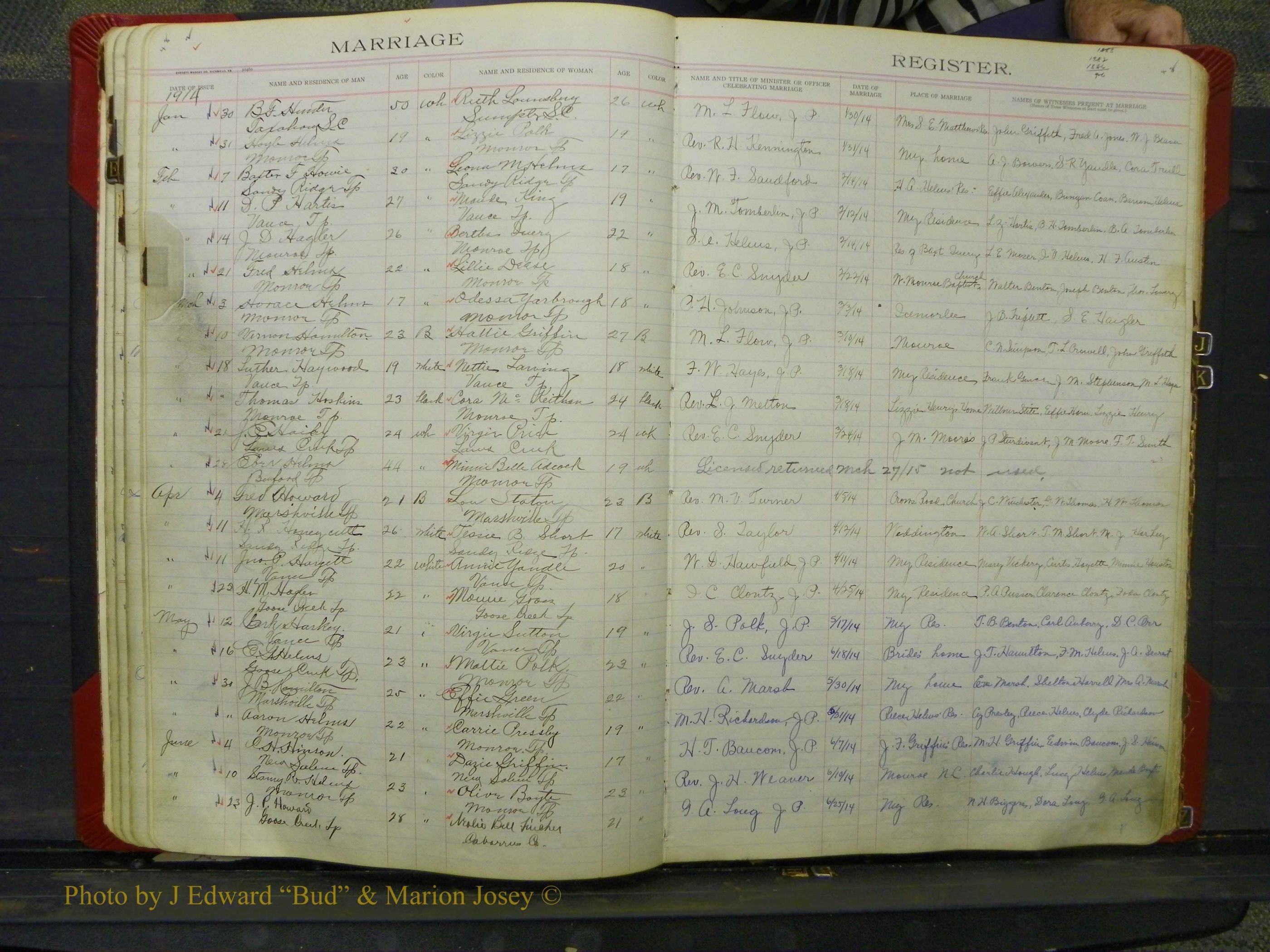 Union Co, NC Marriage Book 8, A-Z, 1914-1920 (48).JPG