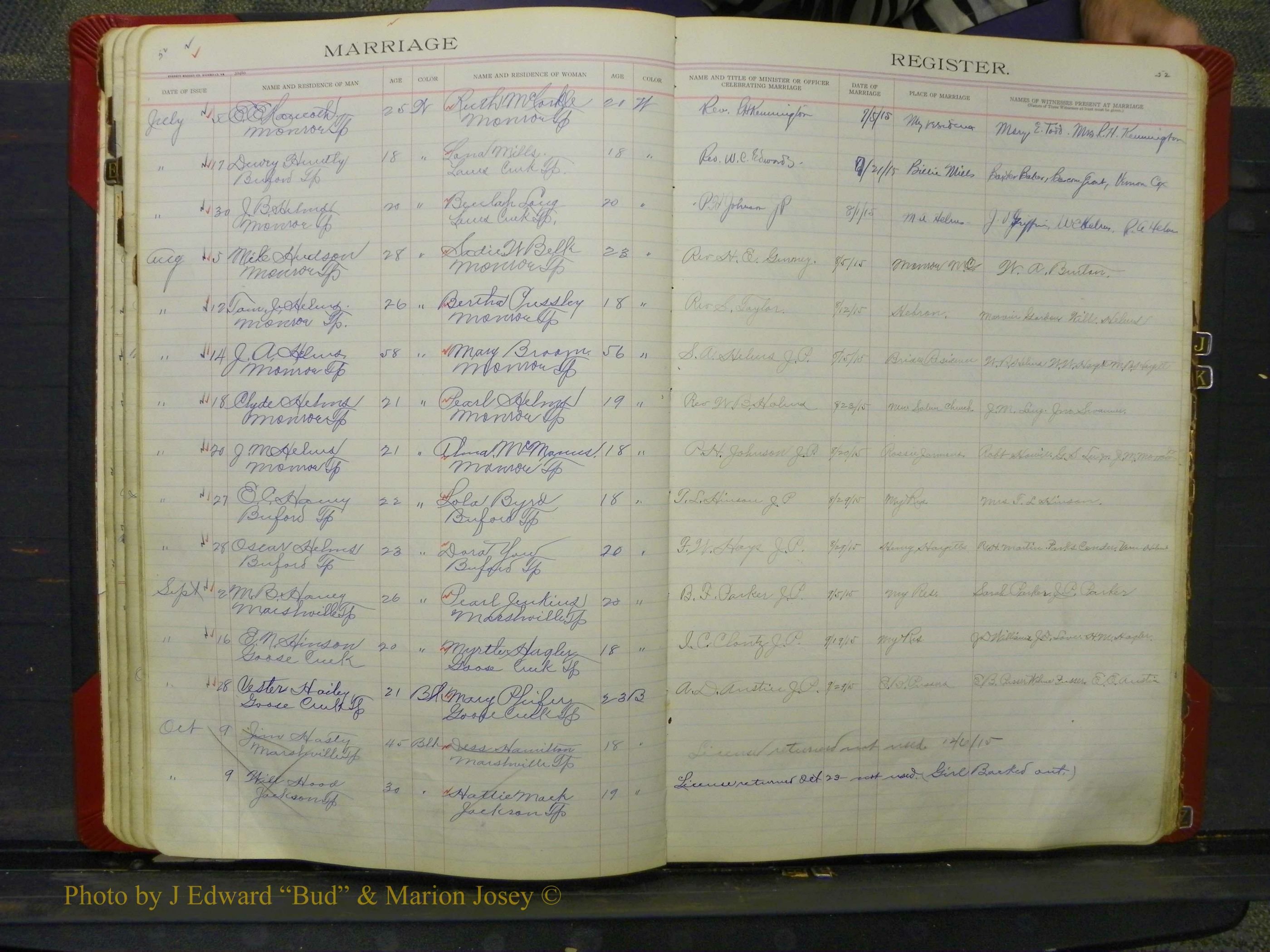 Union Co, NC Marriage Book 8, A-Z, 1914-1920 (52).JPG