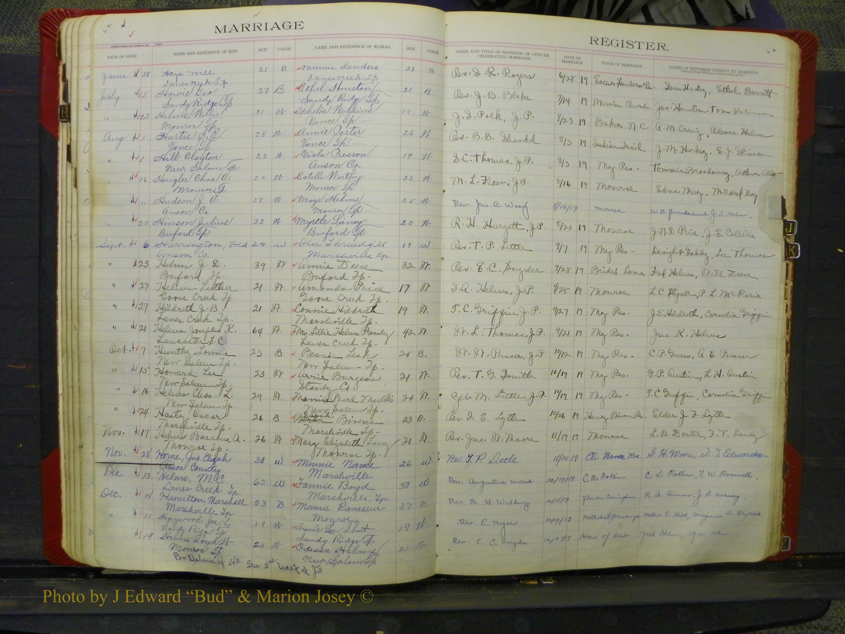 Union Co, NC Marriage Book 8, A-Z, 1914-1920 (62).JPG