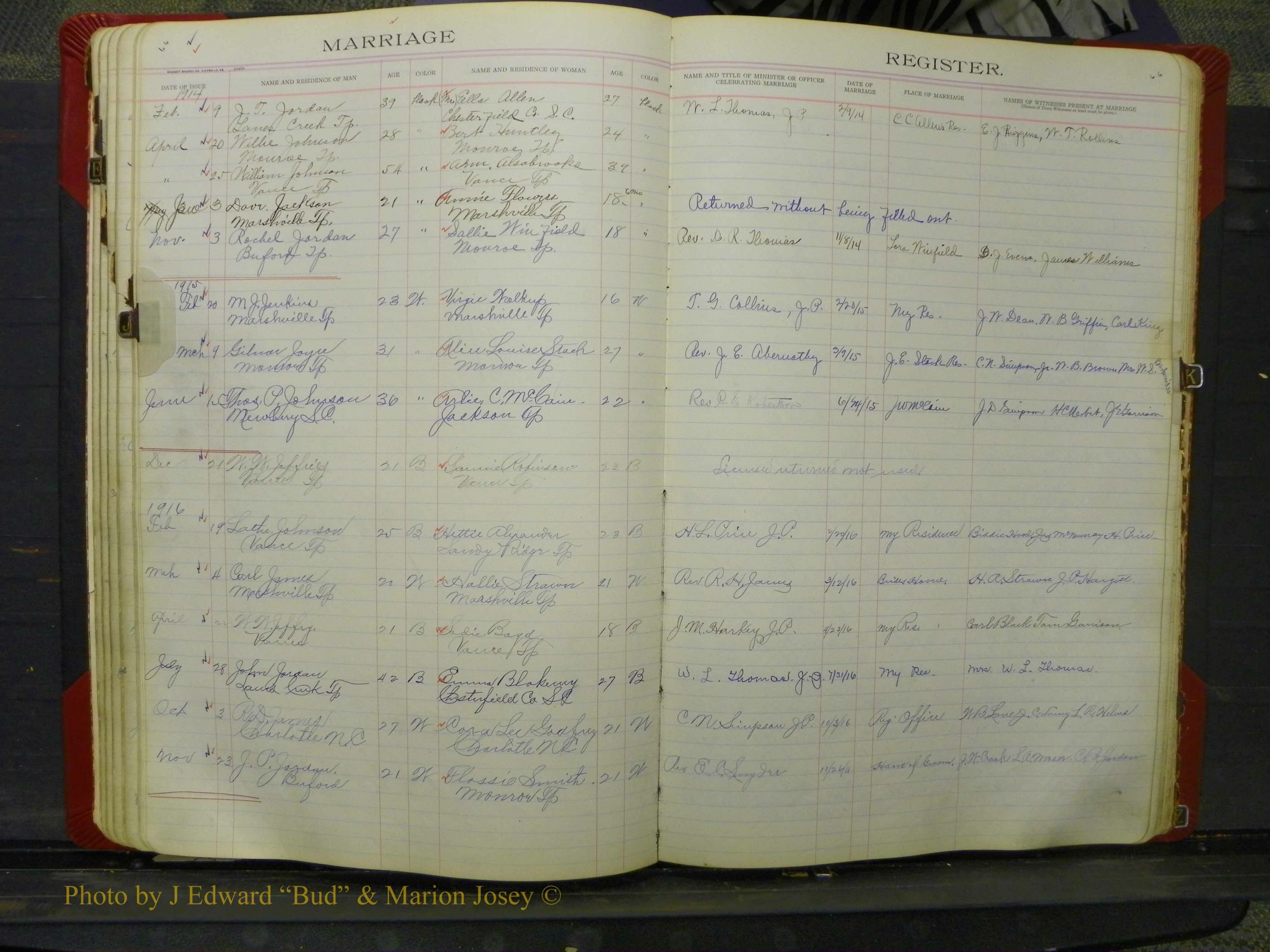 Union Co, NC Marriage Book 8, A-Z, 1914-1920 (64).JPG