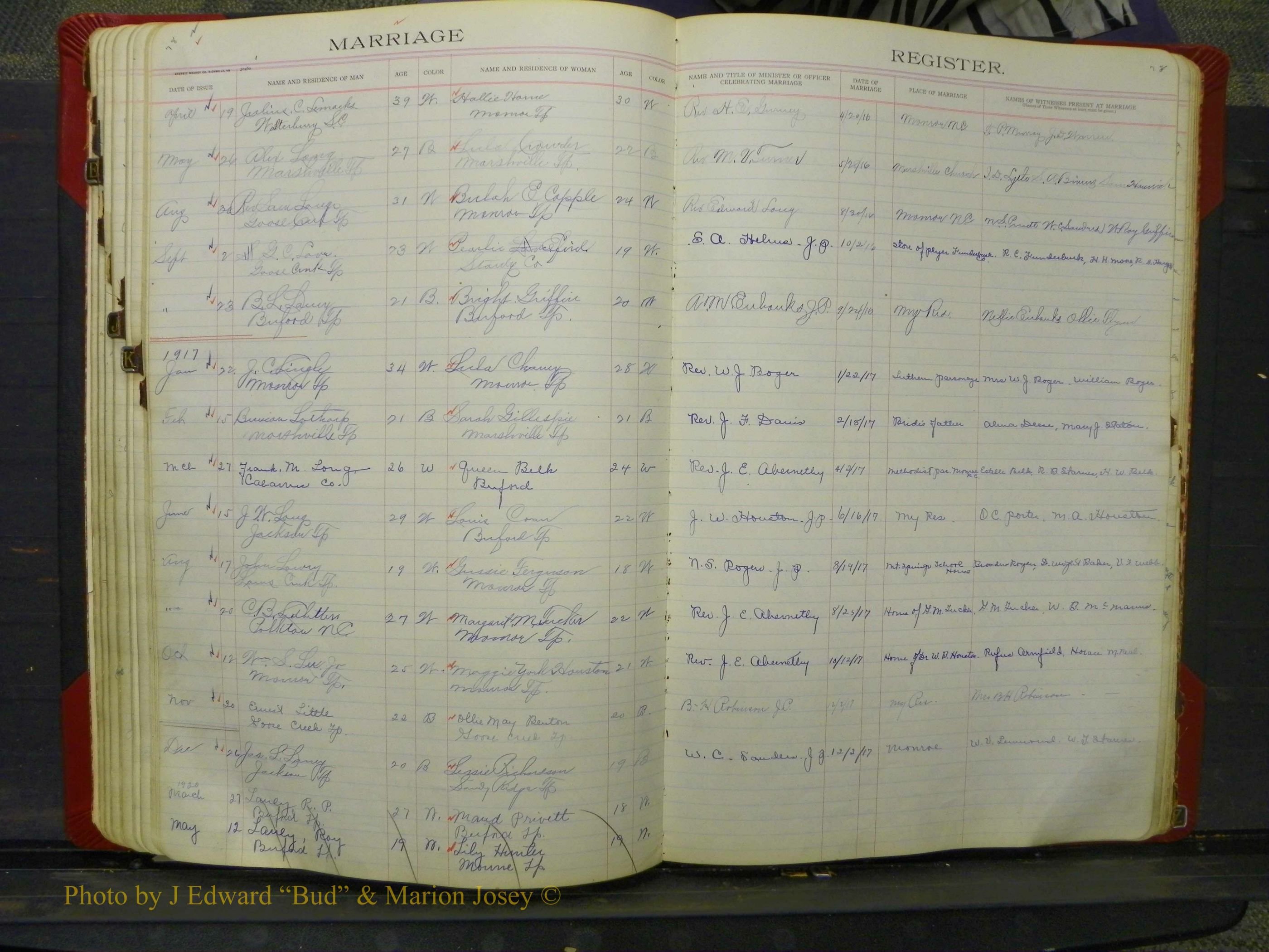 Union Co, NC Marriage Book 8, A-Z, 1914-1920 (73).JPG