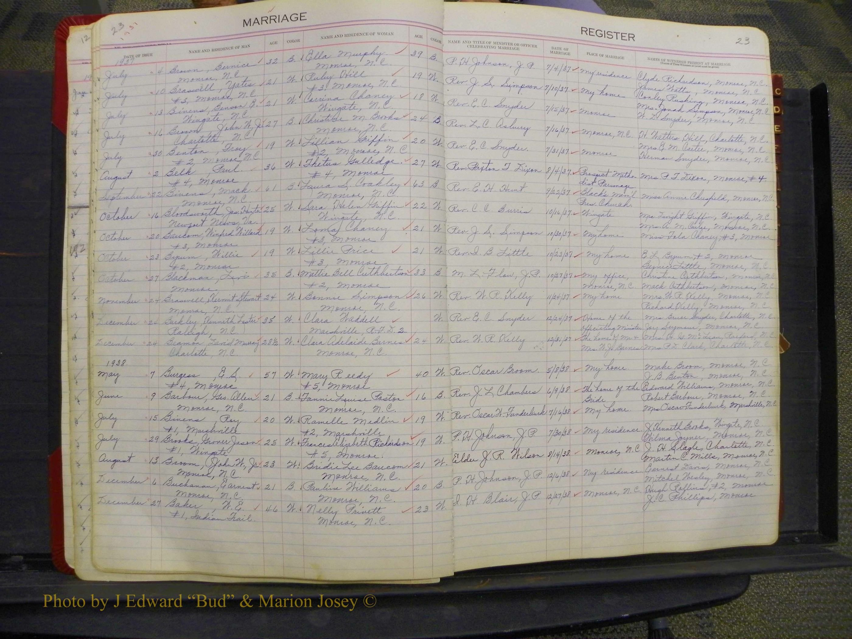 Union Co, NC Marriages, Book 9, 1920-1938 (19).JPG