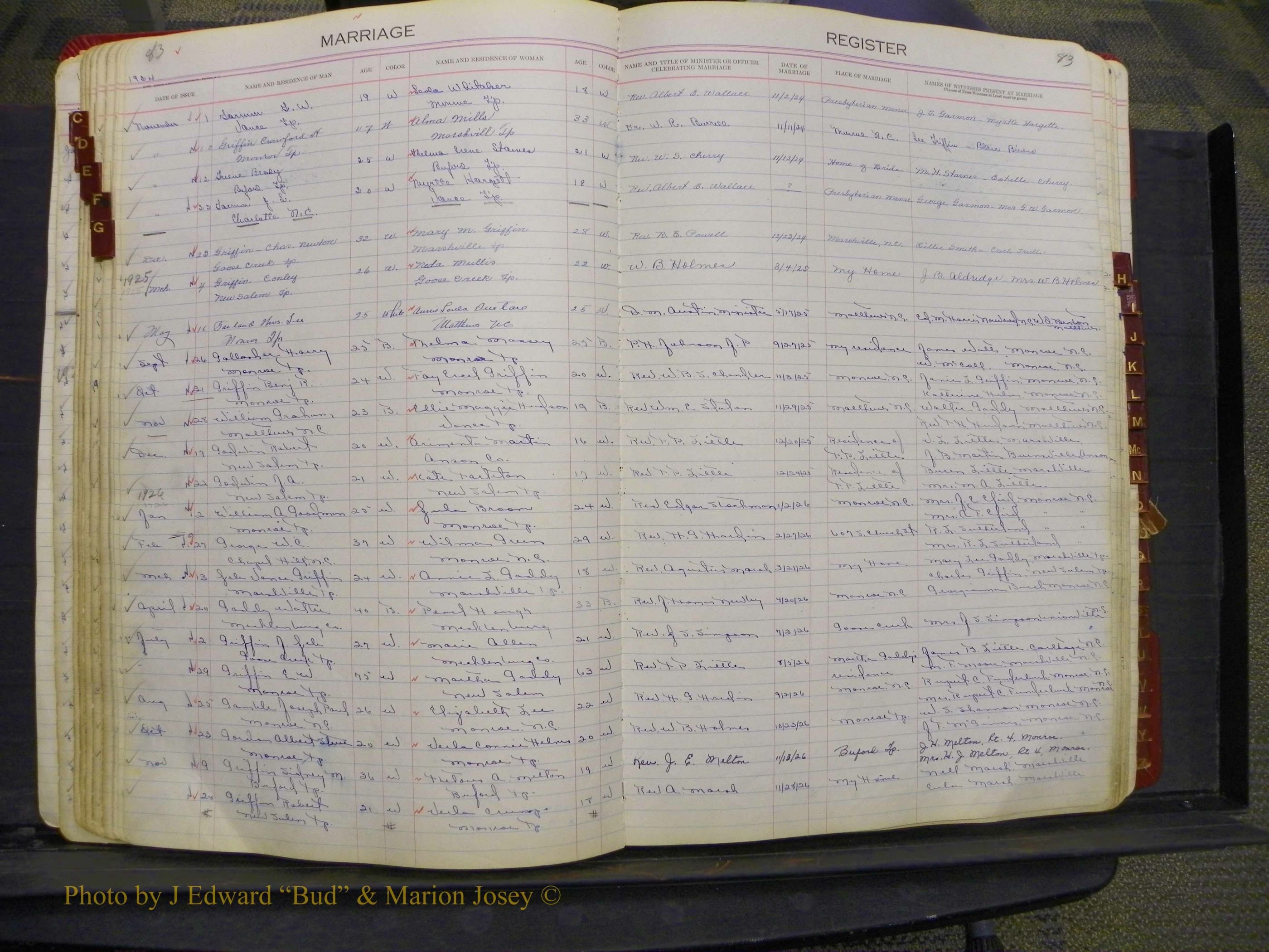 Union Co, NC Marriages, Book 9, 1920-1938 (43).JPG