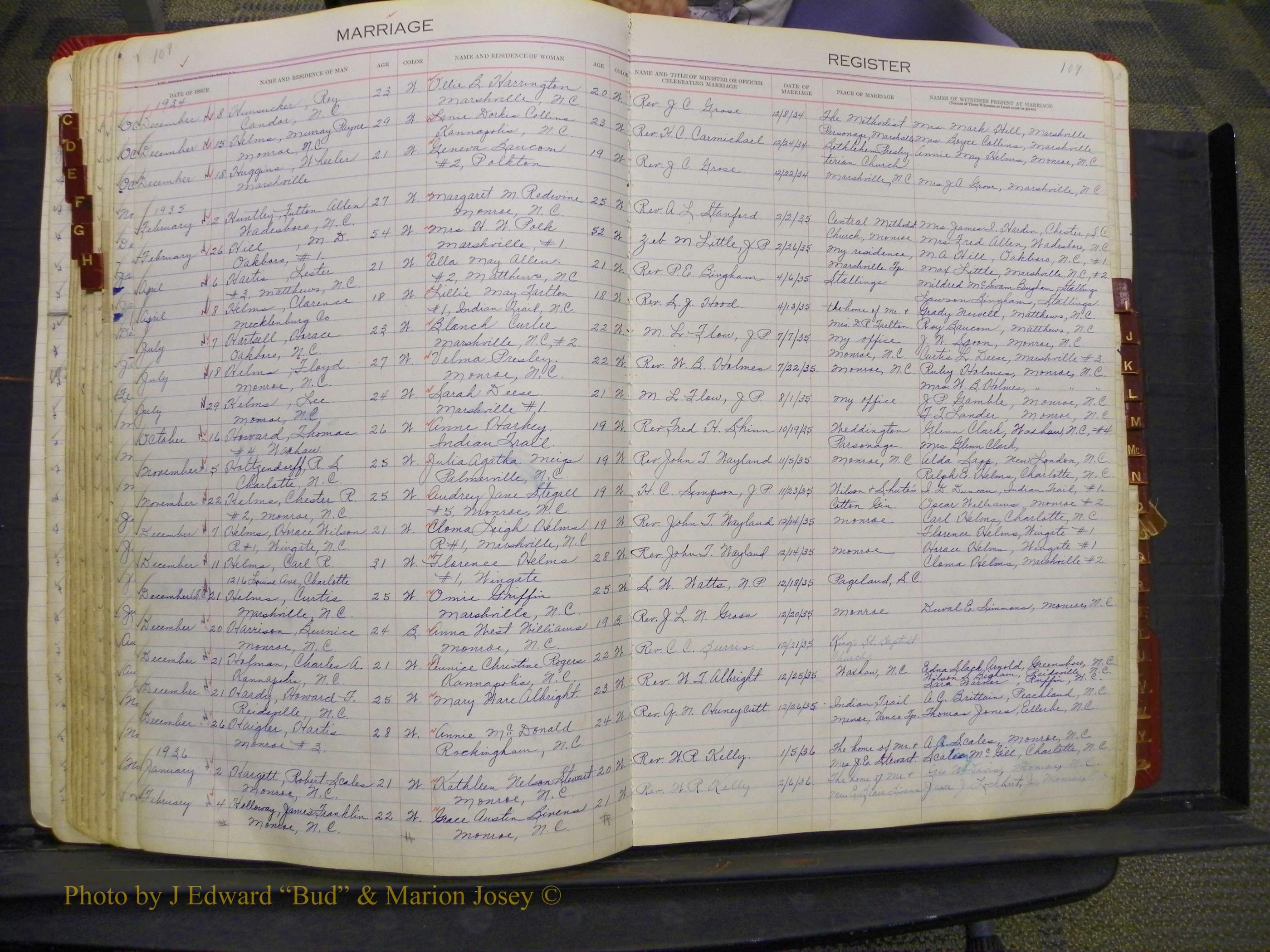 Union Co, NC Marriages, Book 9, 1920-1938 (62).JPG