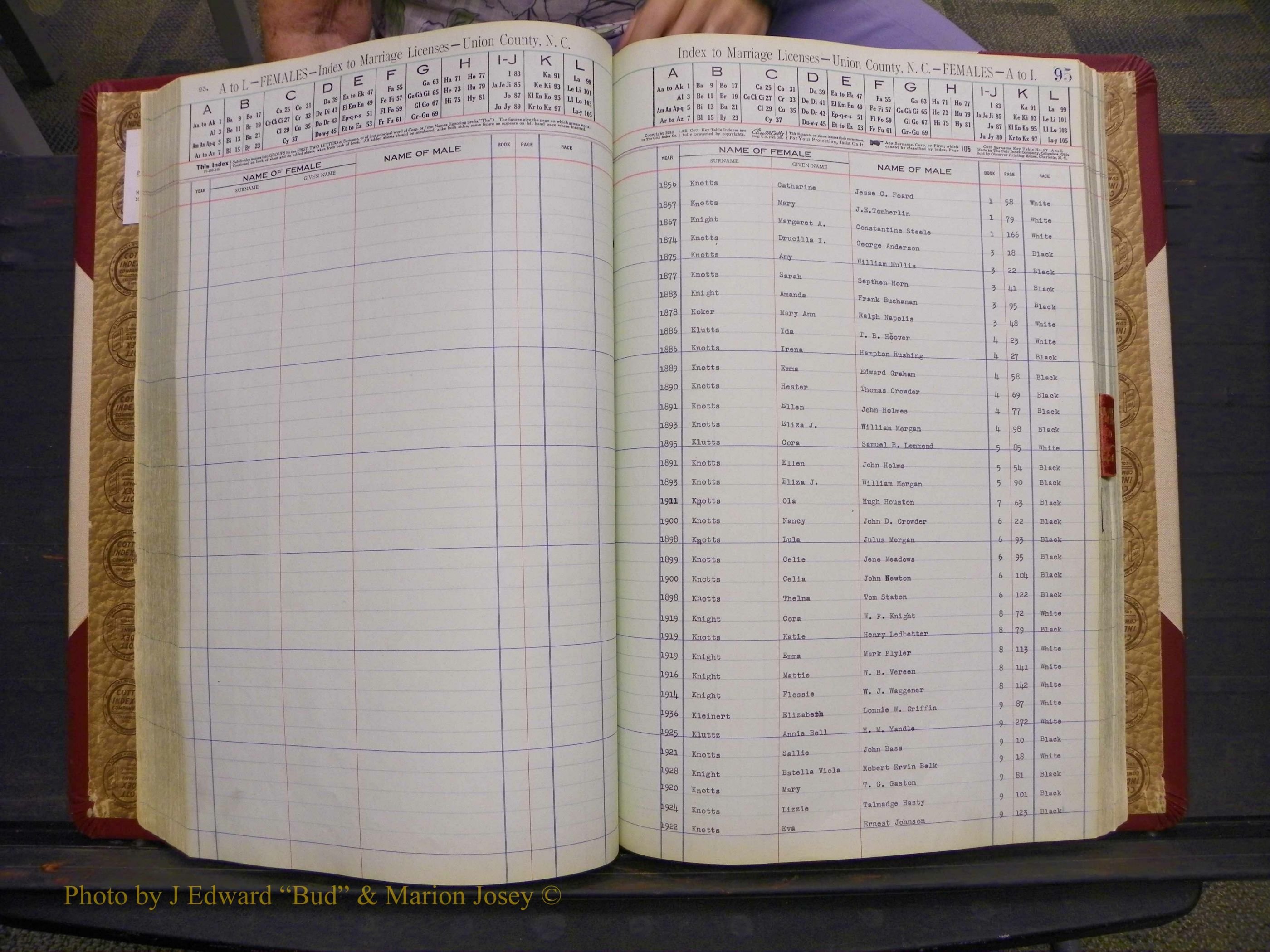 Union Co, NC Marriages Female Index, A-Z, 1842-1936 (126).JPG