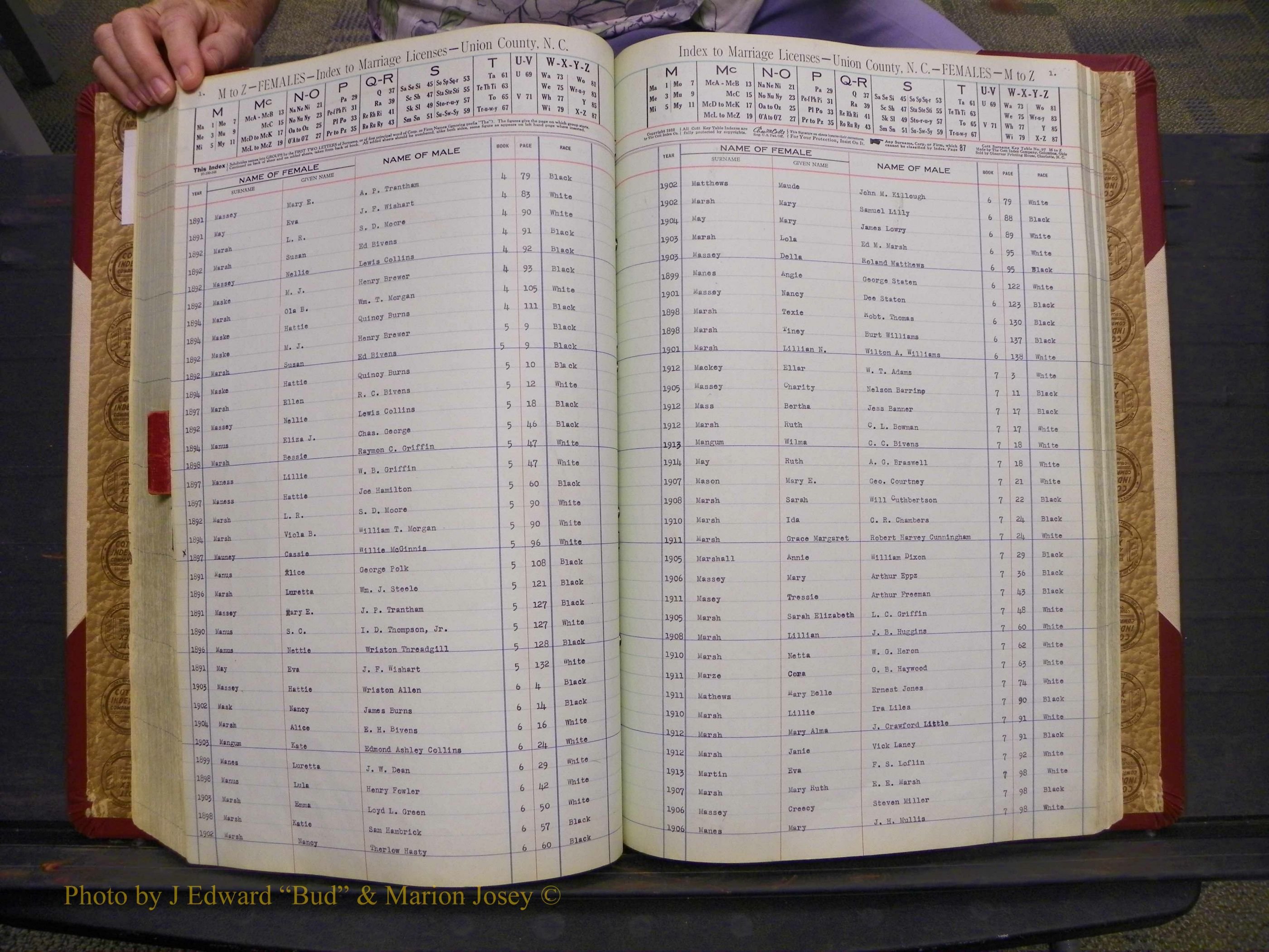 Union Co, NC Marriages Female Index, A-Z, 1842-1936 (142).JPG