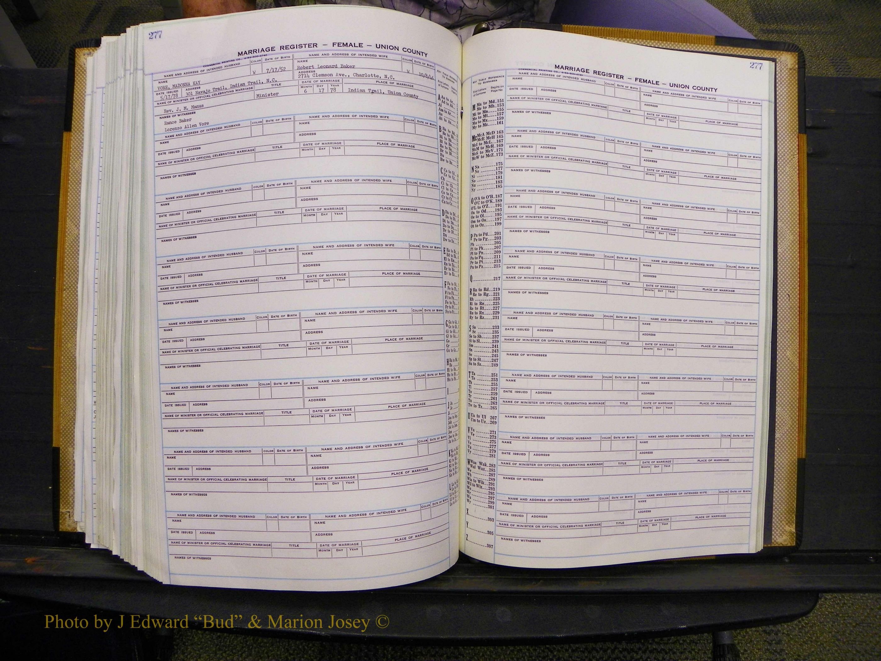 Union Co, NC Marriages Female Index, A-Z, 1966-1979 (309).JPG