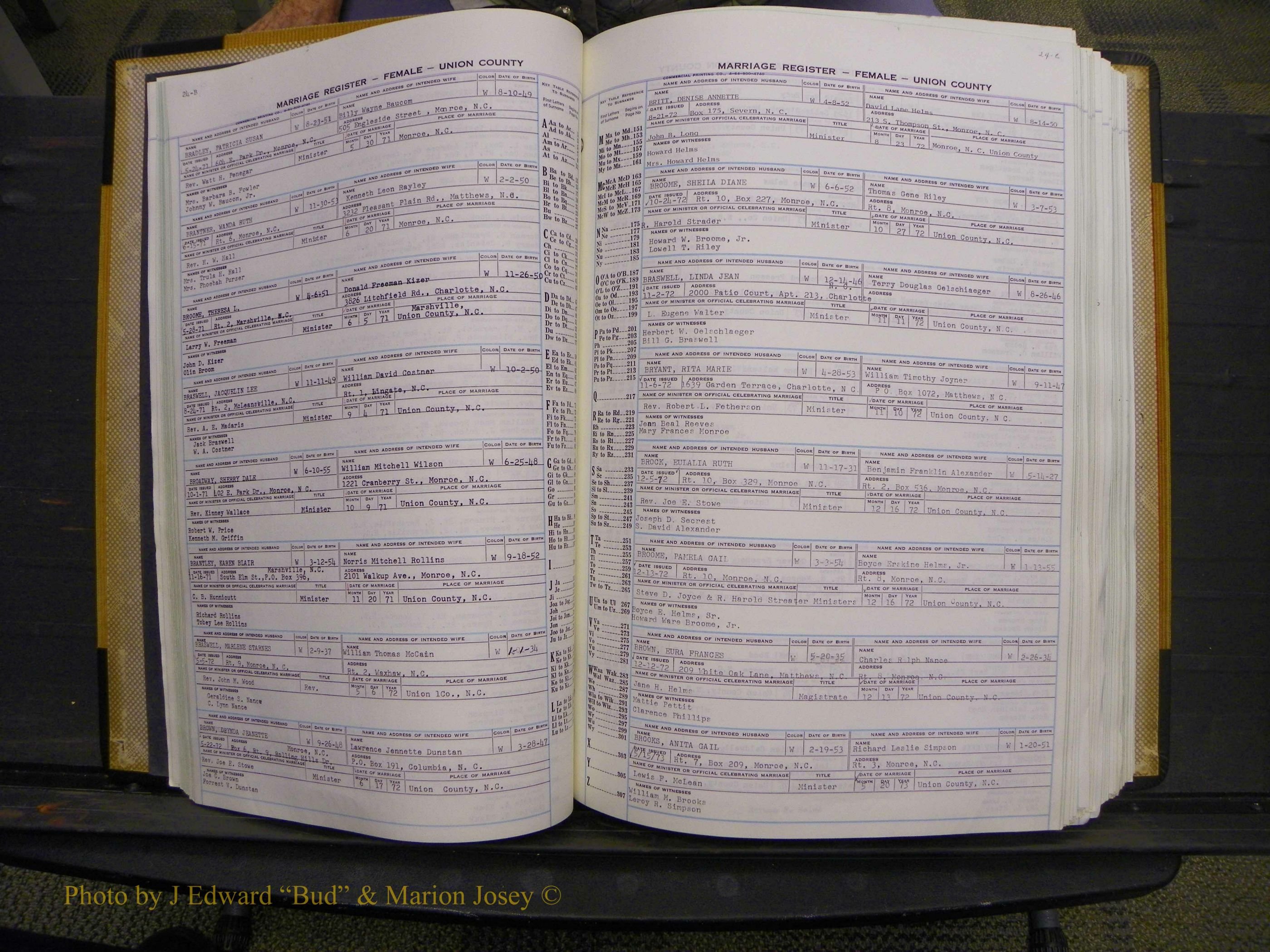 Union Co, NC Marriages Female Index, A-Z, 1966-1979 (32).JPG