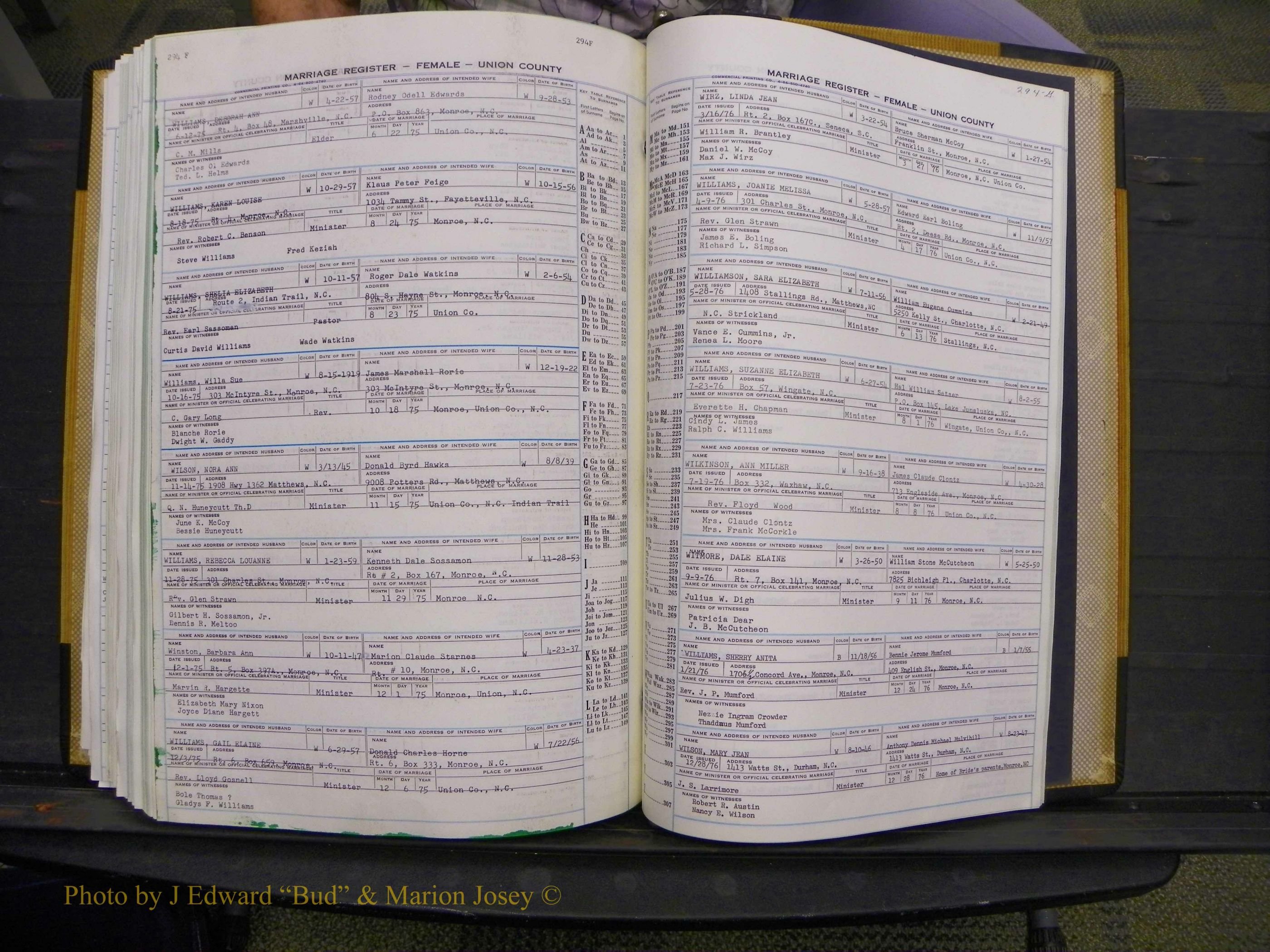 Union Co, NC Marriages Female Index, A-Z, 1966-1979 (323).JPG