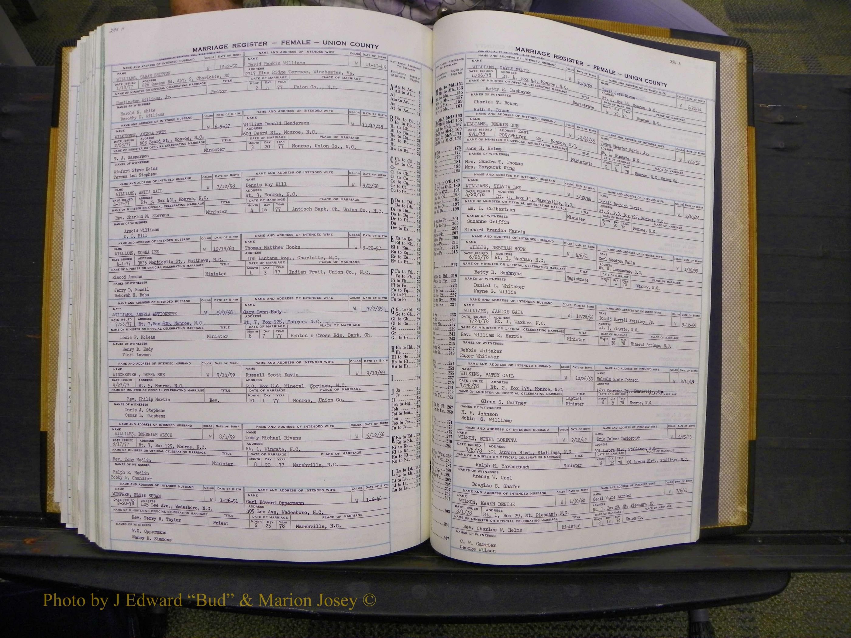 Union Co, NC Marriages Female Index, A-Z, 1966-1979 (325).JPG