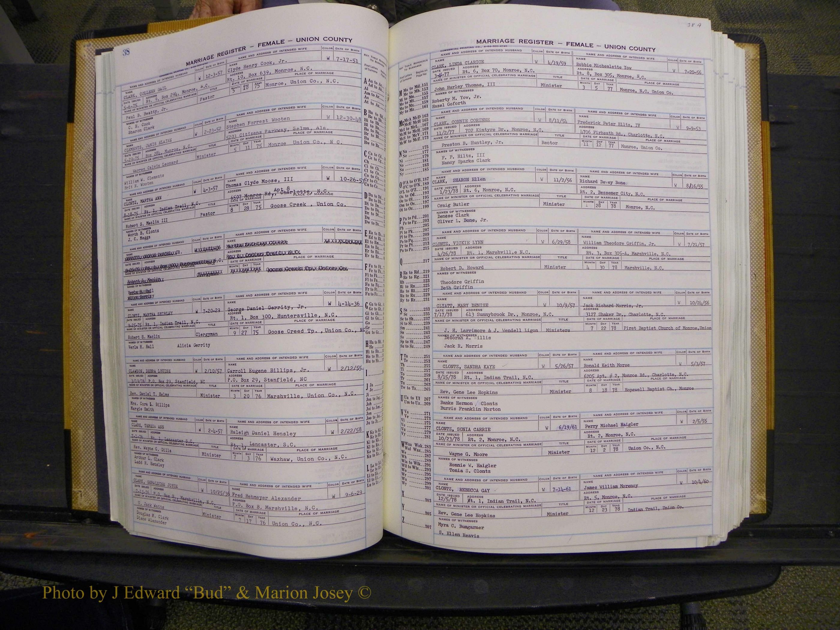 Union Co, NC Marriages Female Index, A-Z, 1966-1979 (47).JPG