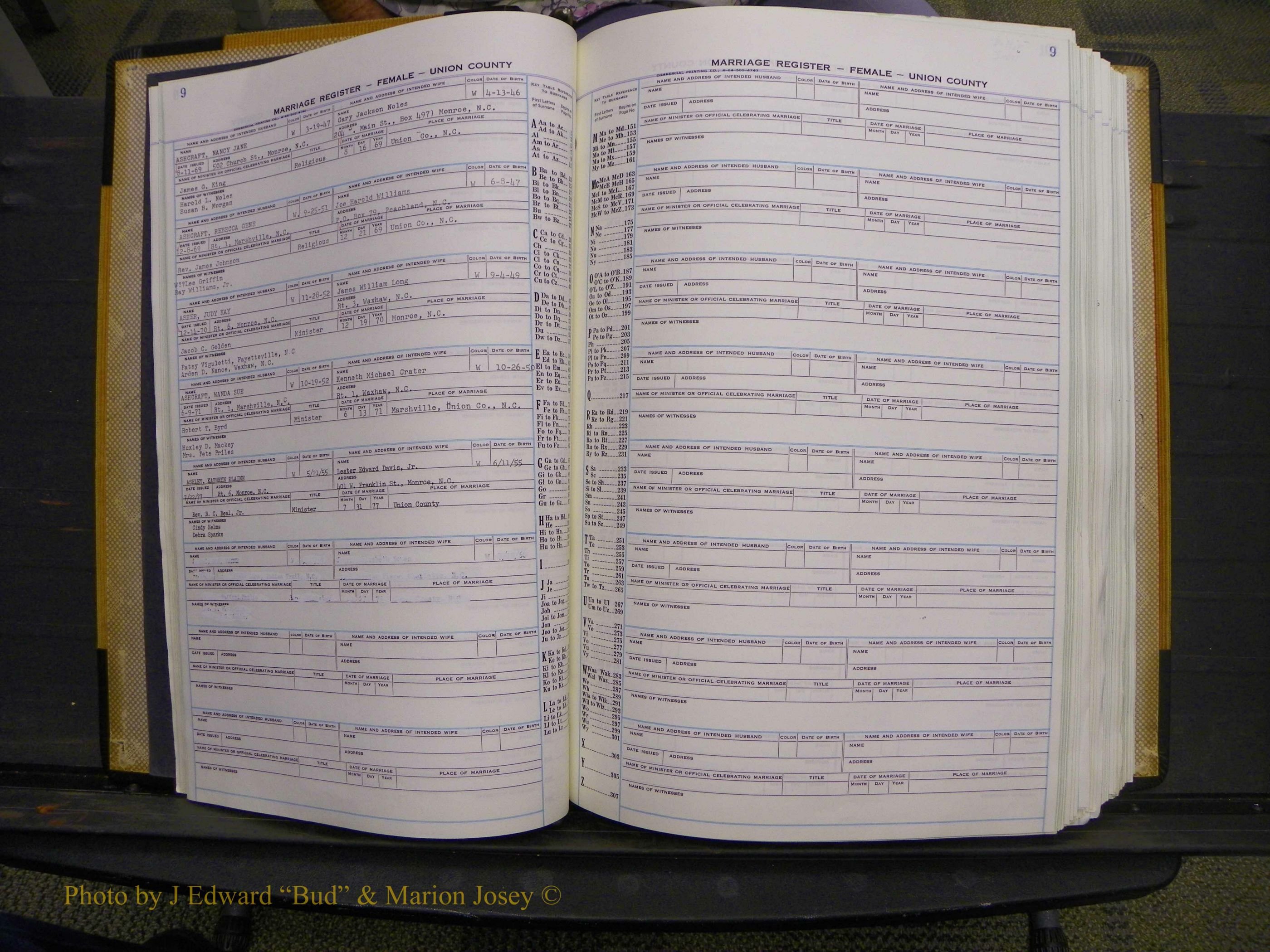 Union Co, NC Marriages Female Index, A-Z, 1966-1979 (8).JPG