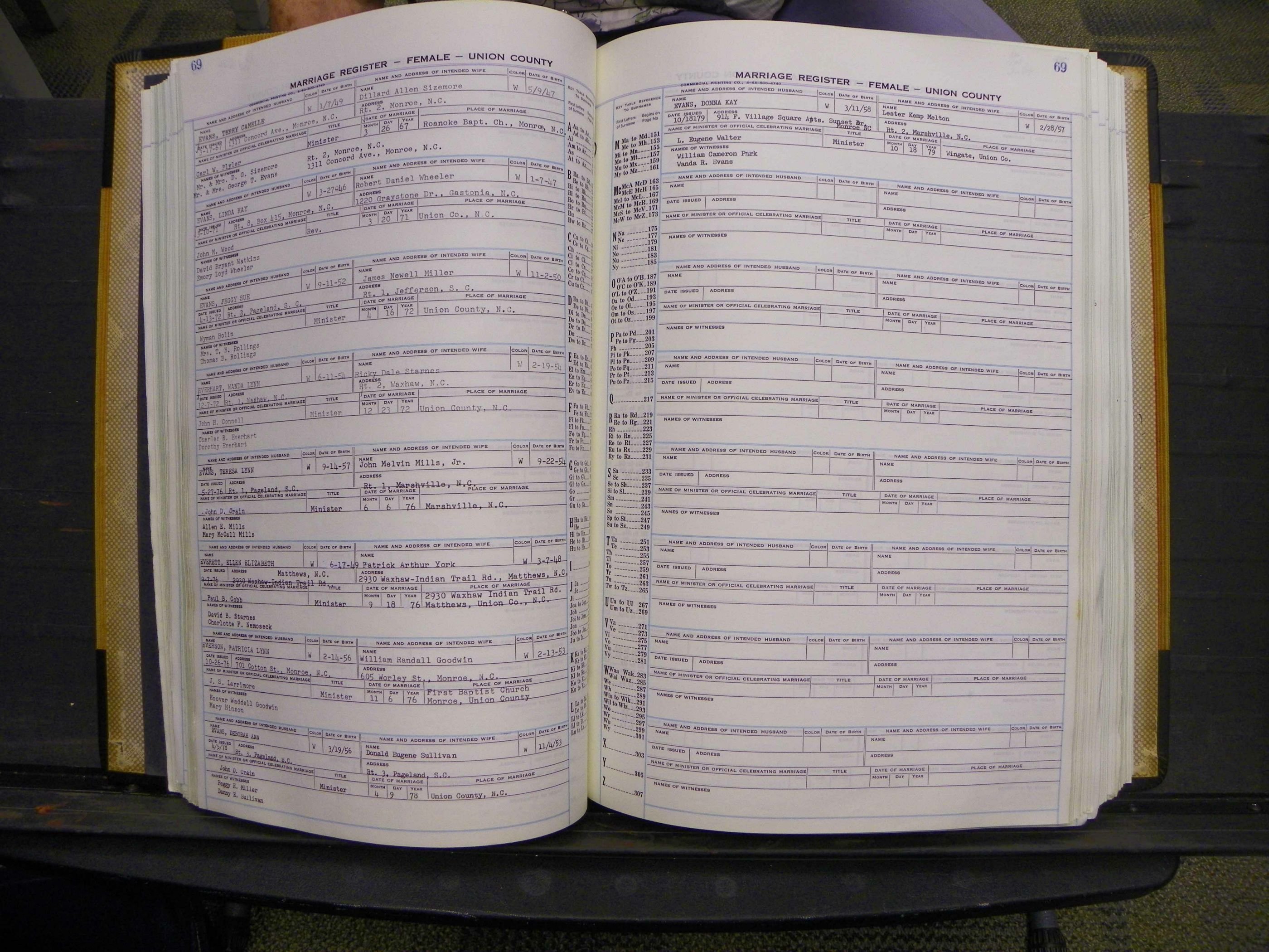 Union Co, NC Marriages Female Index, A-Z, 1966-1979 (80).JPG