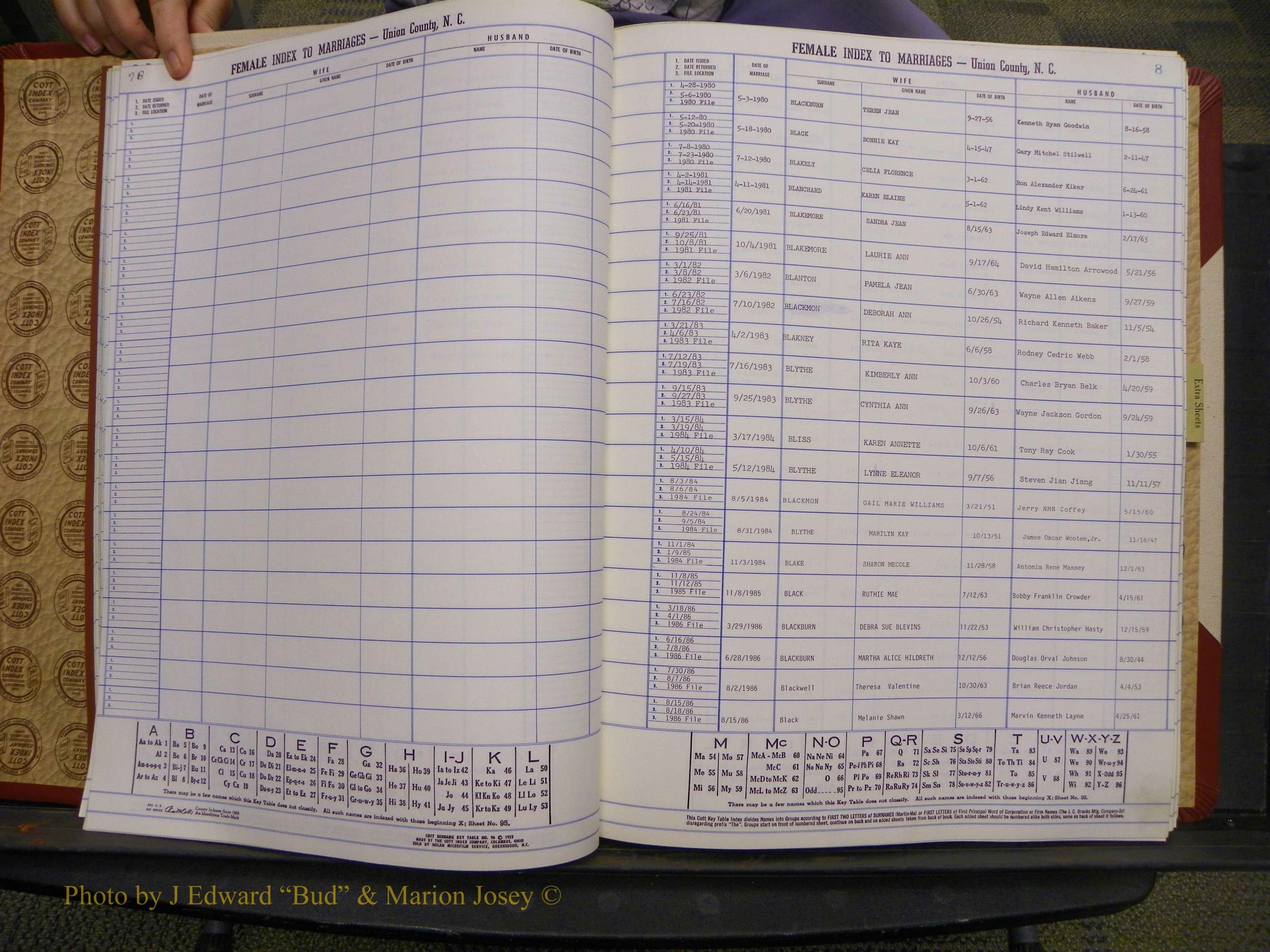 Union Co, NC Marriages Female Index, A-Z, 1980-1993 (19).JPG