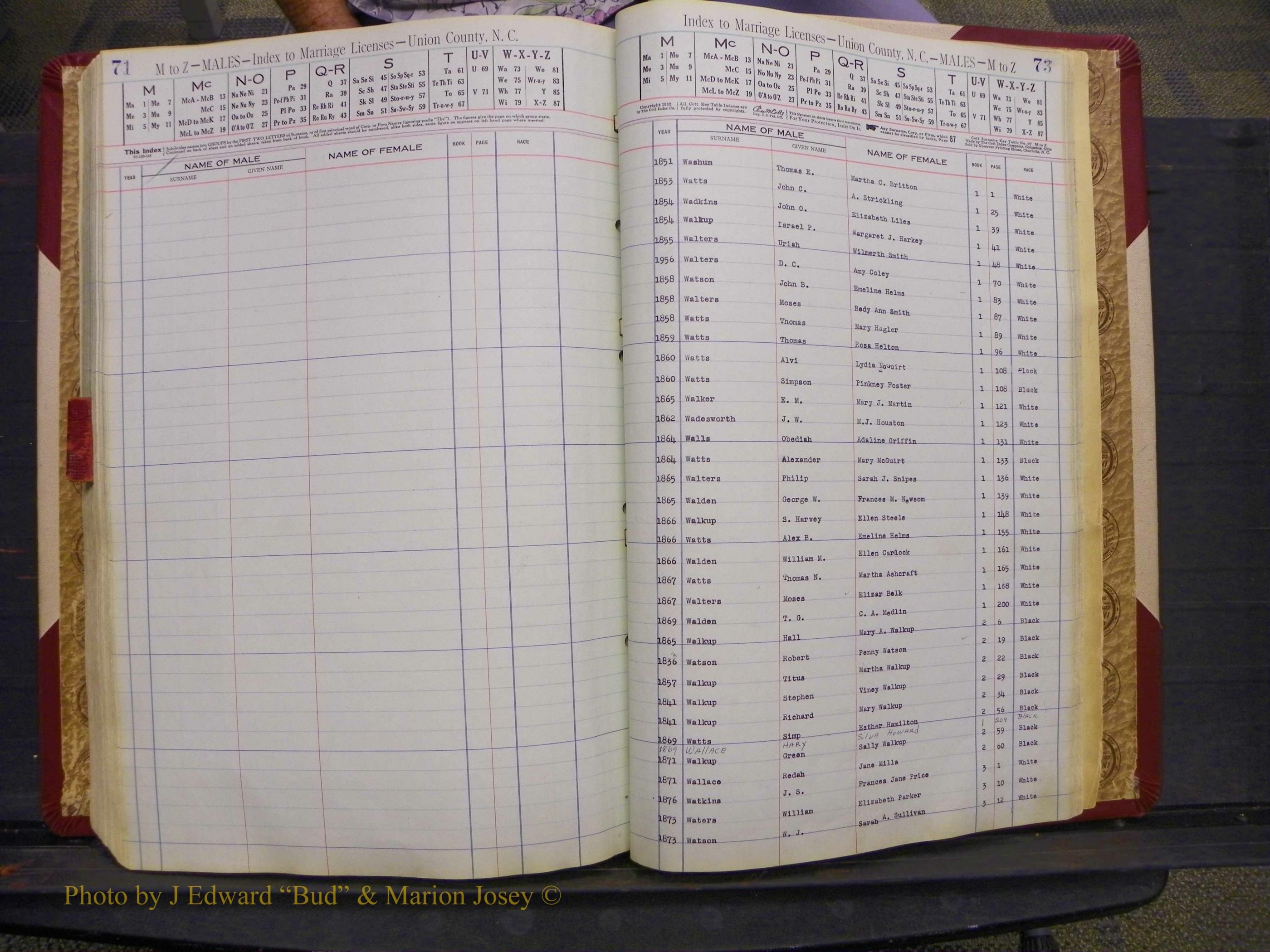 Union Co, NC Marriages Male Index, A-Z, 1842-1936 (237).JPG