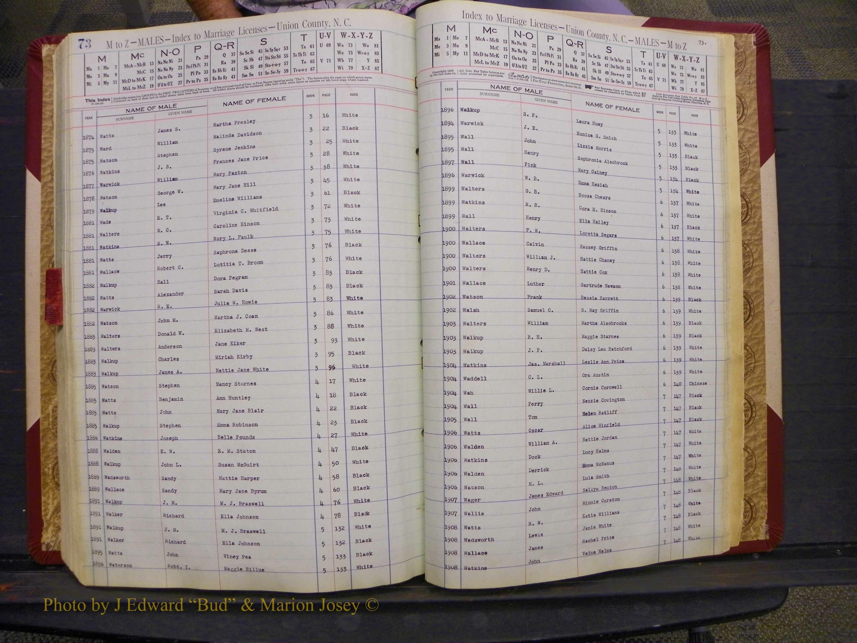 Union Co, NC Marriages Male Index, A-Z, 1842-1936 (238).JPG