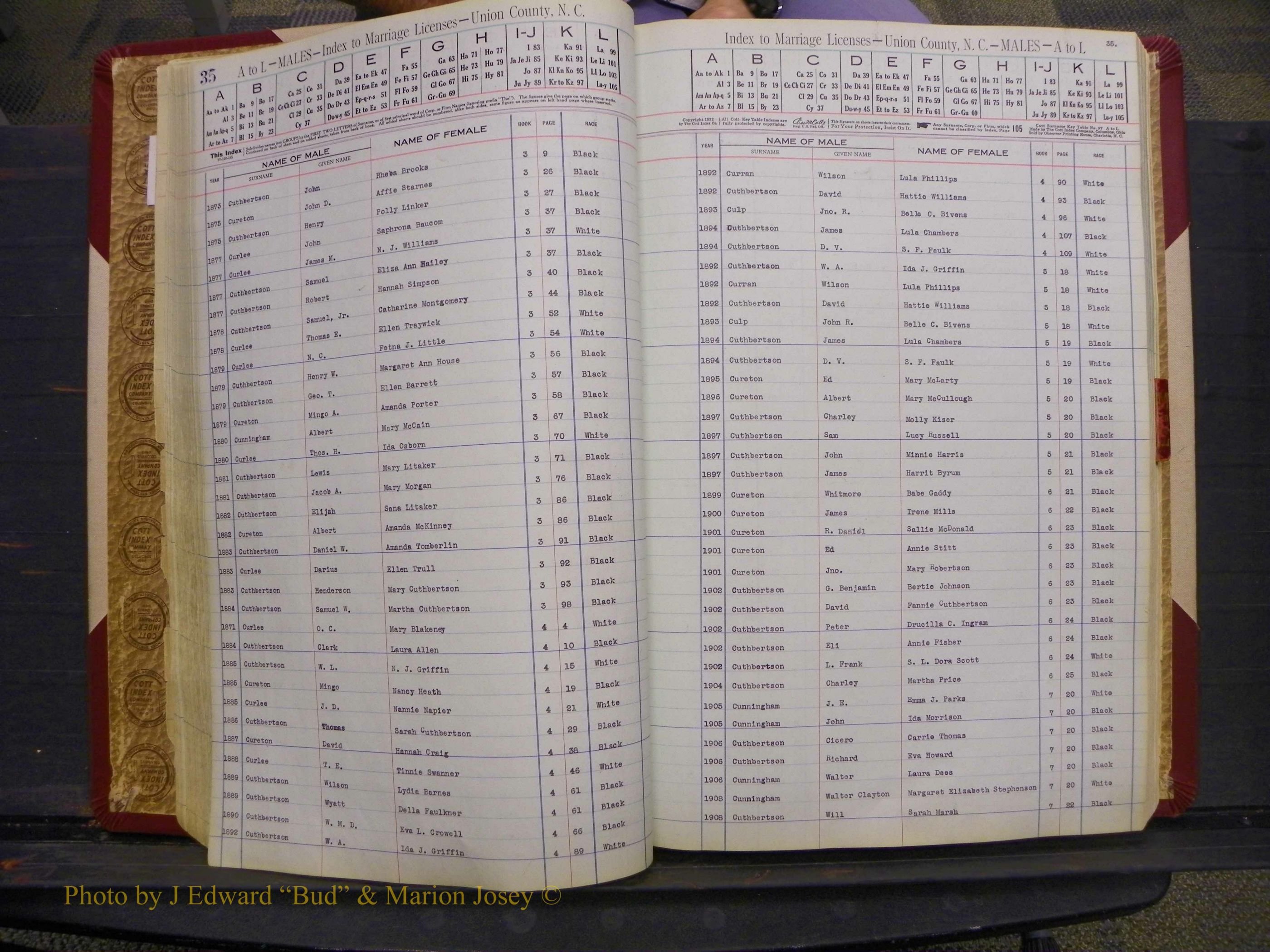 Union Co, NC Marriages Male Index, A-Z, 1842-1936 (52).JPG