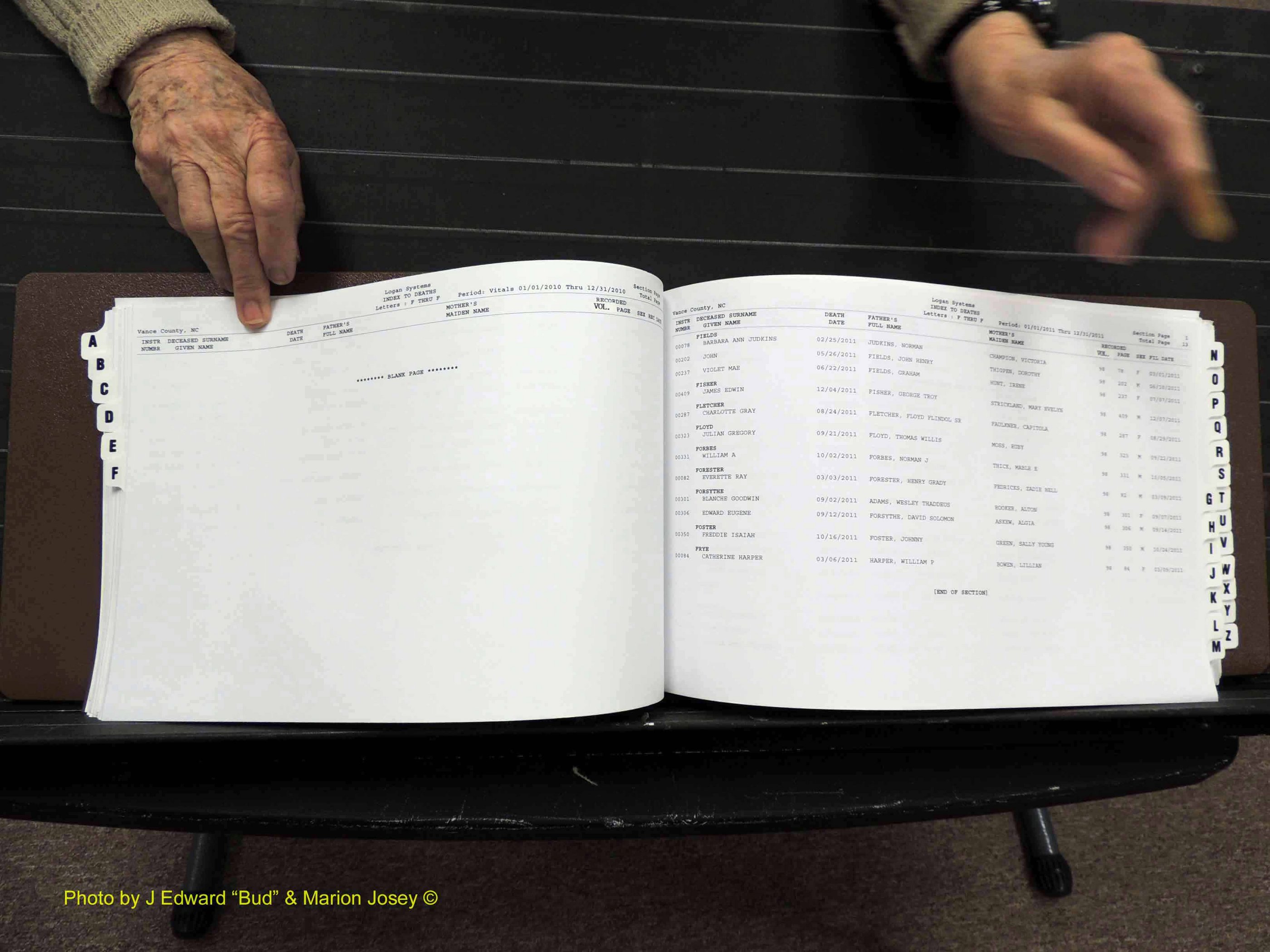 Vance Co, NC, Deaths, A-Z, 2005-2012 (161).JPG