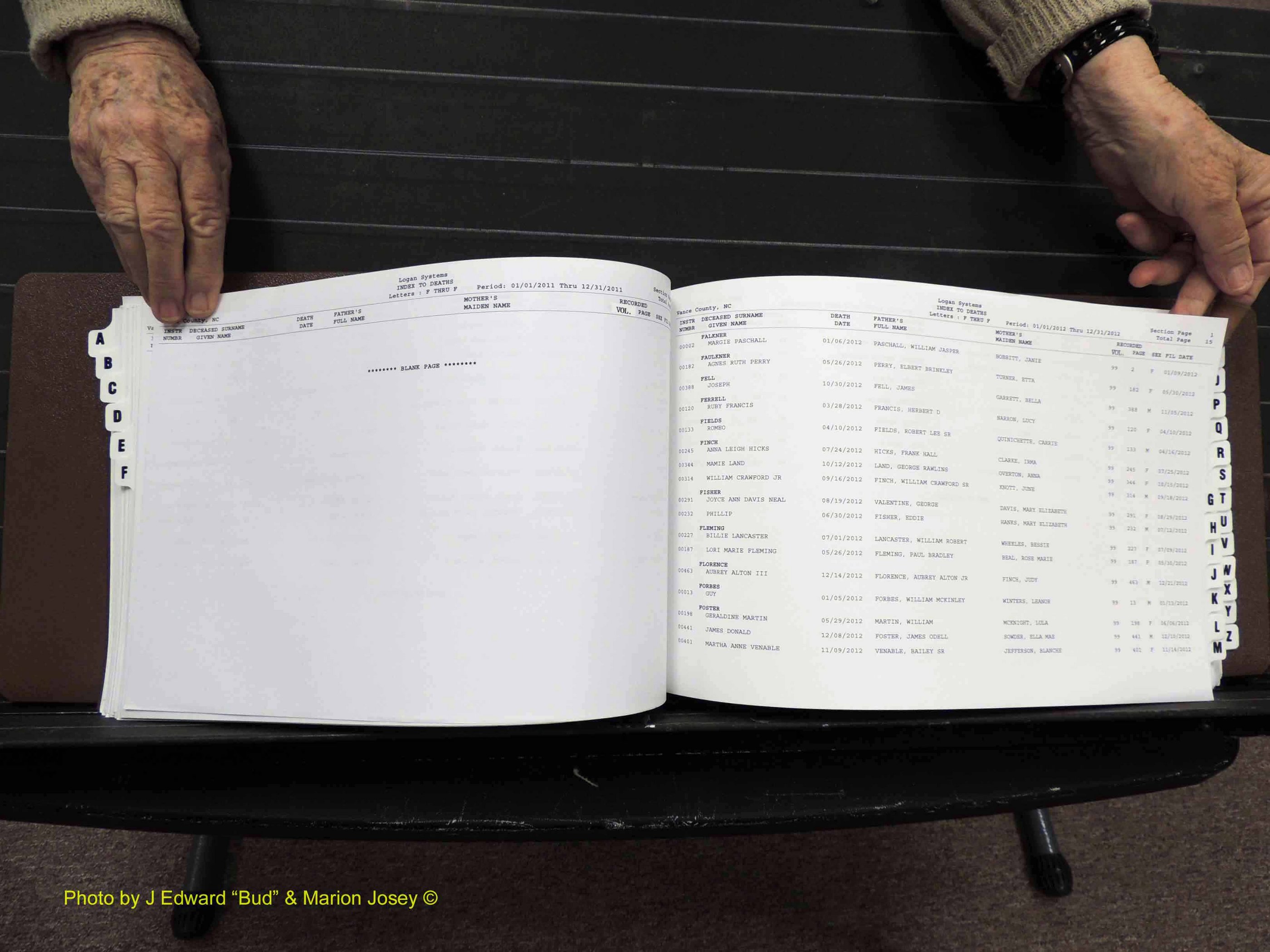 Vance Co, NC, Deaths, A-Z, 2005-2012 (162).JPG