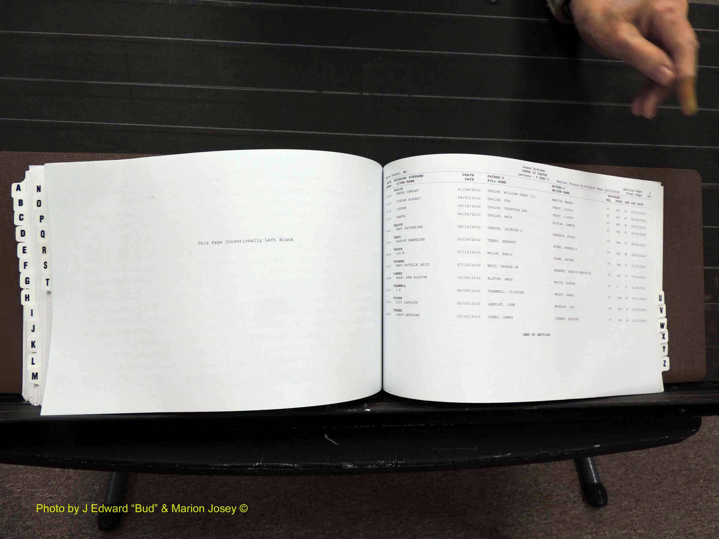 Vance Co, NC, Deaths, A-Z, 2005-2012 (292).JPG