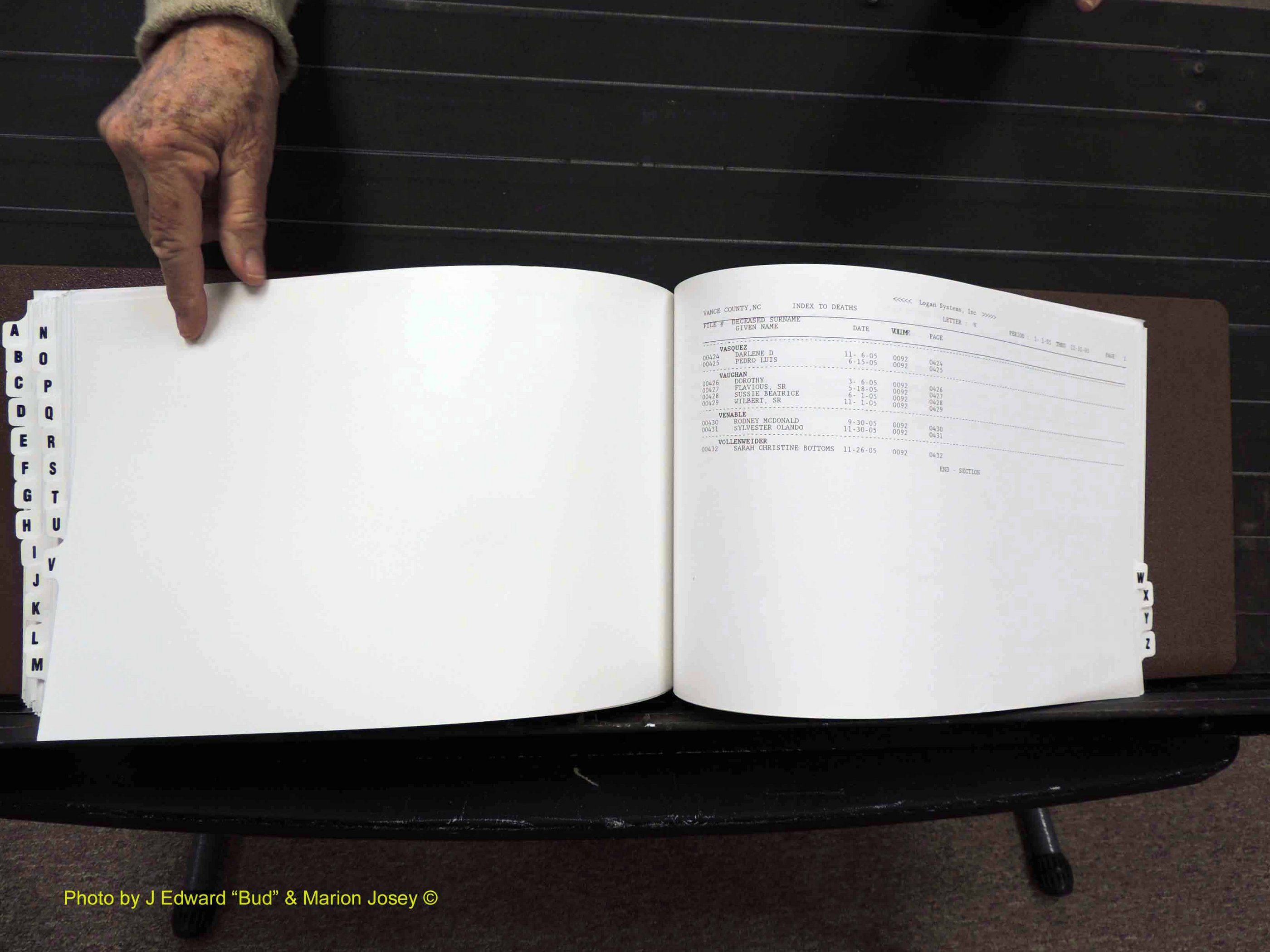 Vance Co, NC, Deaths, A-Z, 2005-2012 (297).JPG