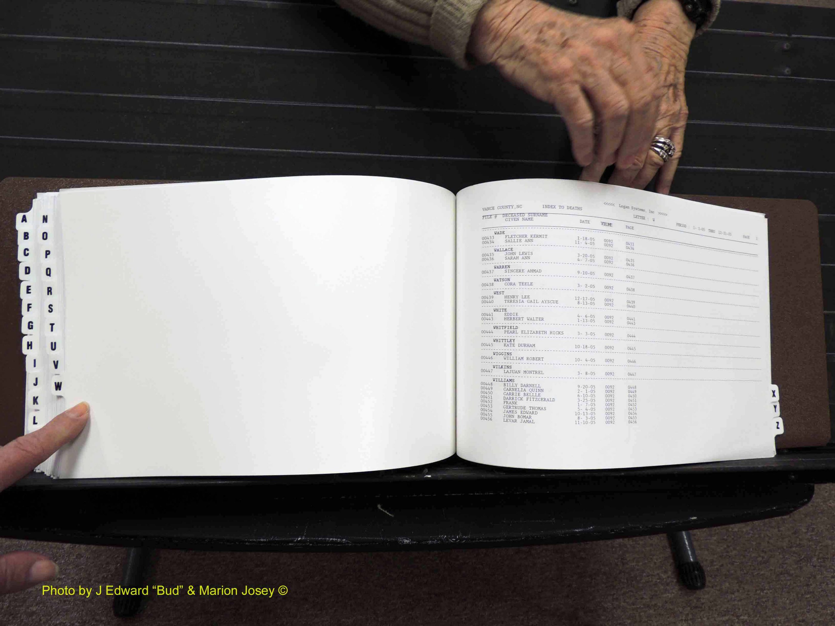 Vance Co, NC, Deaths, A-Z, 2005-2012 (305).JPG