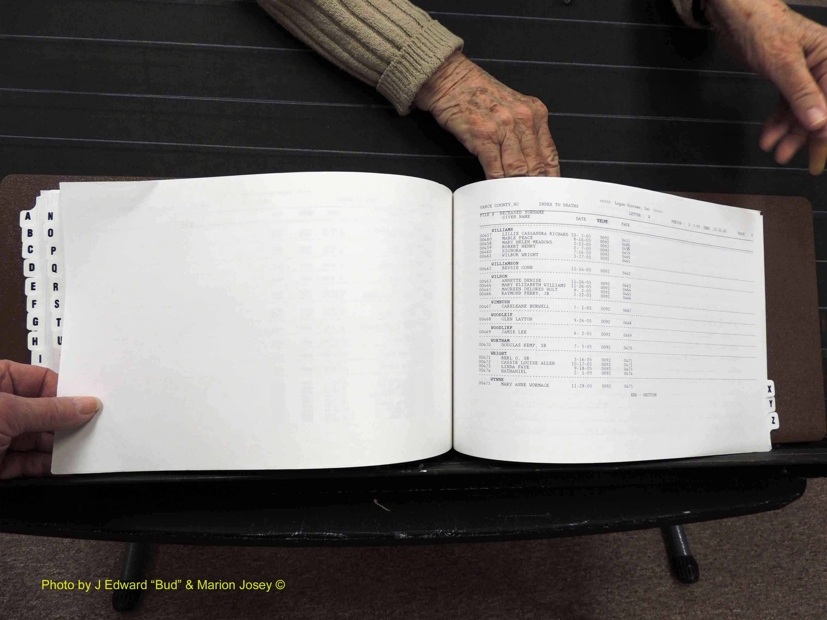 Vance Co, NC, Deaths, A-Z, 2005-2012 (306).JPG