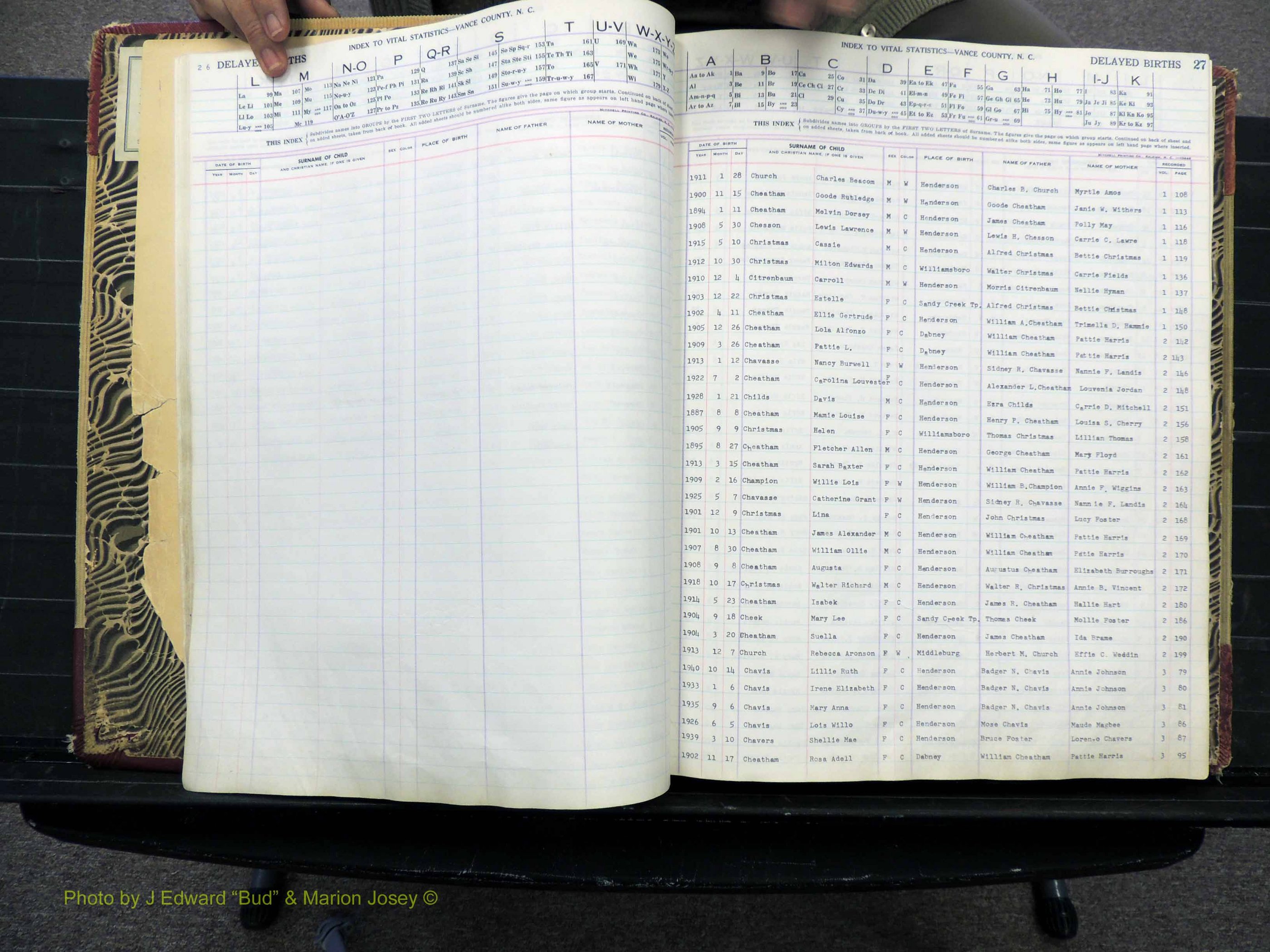 Vance Co, NC, Delayed Births (123).JPG